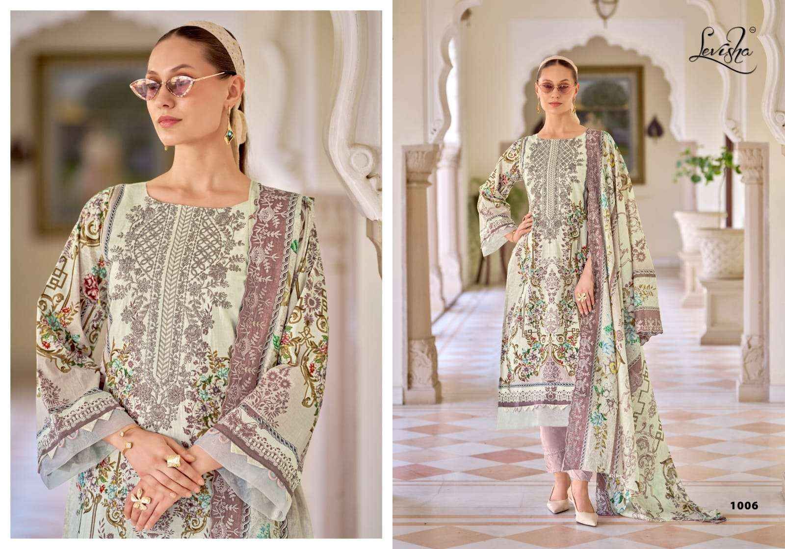 Levisha Needal Wonder Nx Cotton Pakistani Style Salwar Kameez Wholesale Rate ( 8 Pcs Catalog )