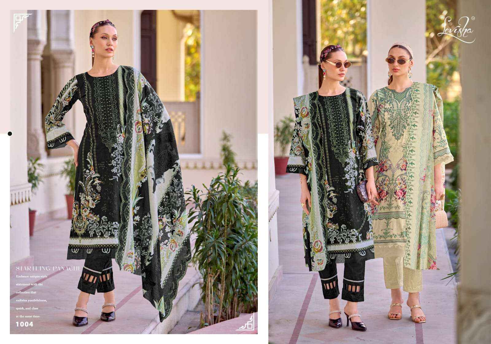 Levisha Needal Wonder Nx Cotton Pakistani Style Salwar Kameez Wholesale Rate ( 8 Pcs Catalog )