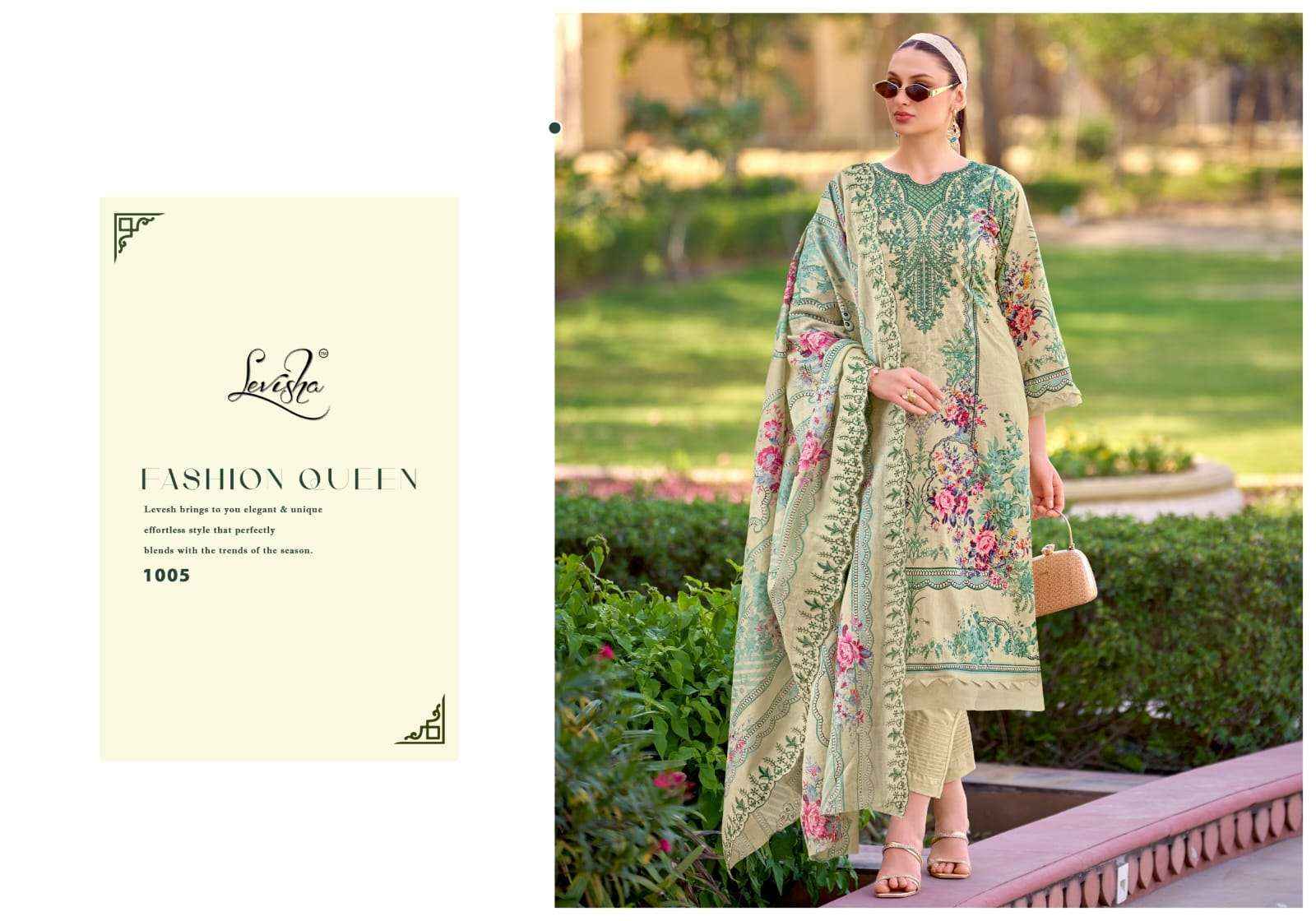 Levisha Needal Wonder Nx Cotton Pakistani Style Salwar Kameez Wholesale Rate ( 8 Pcs Catalog )