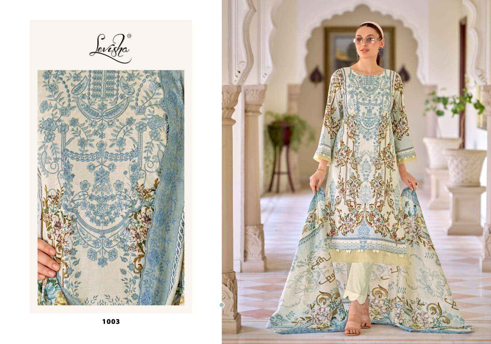 Levisha Needal Wonder Nx Cotton Pakistani Style Salwar Kameez Wholesale Rate ( 8 Pcs Catalog )
