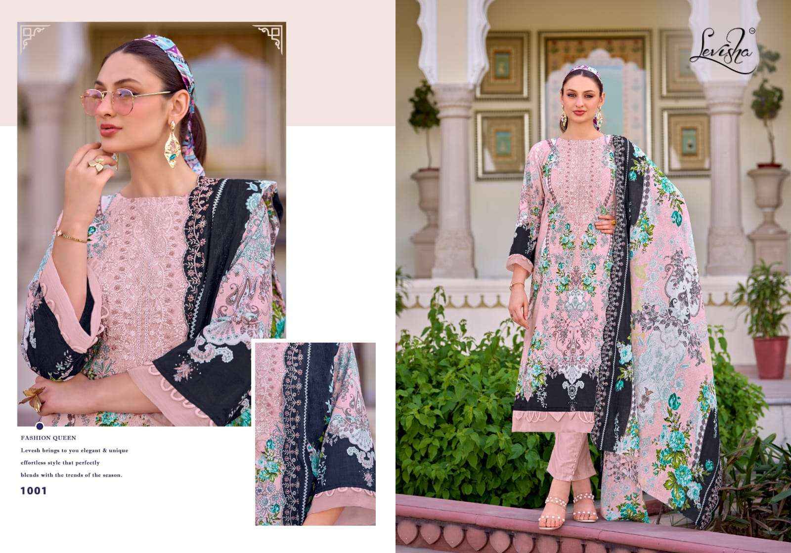 Levisha Needal Wonder Nx Cotton Pakistani Style Salwar Kameez Wholesale Rate ( 8 Pcs Catalog )