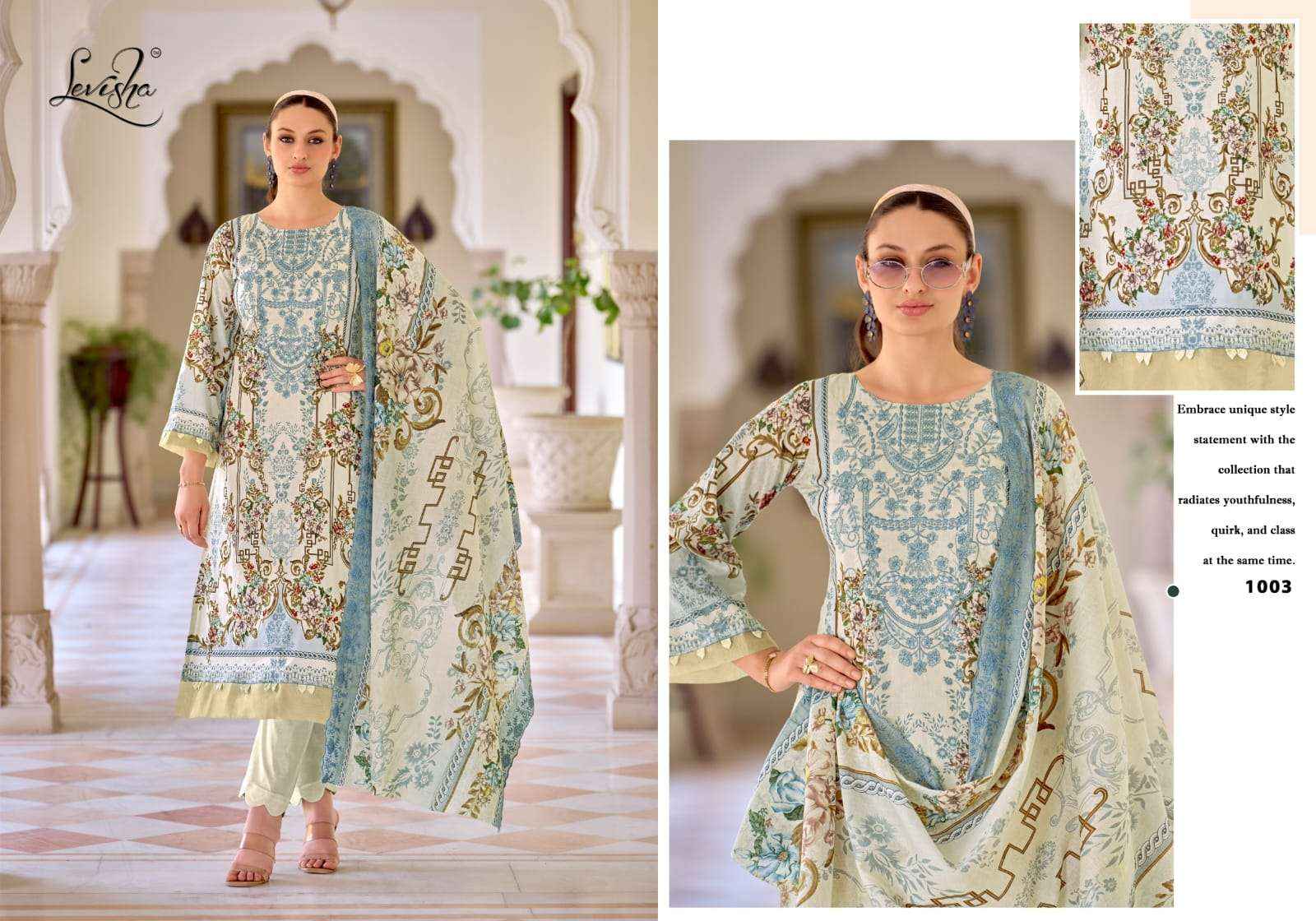 Levisha Needal Wonder Nx Cotton Pakistani Style Salwar Kameez Wholesale Rate ( 8 Pcs Catalog )