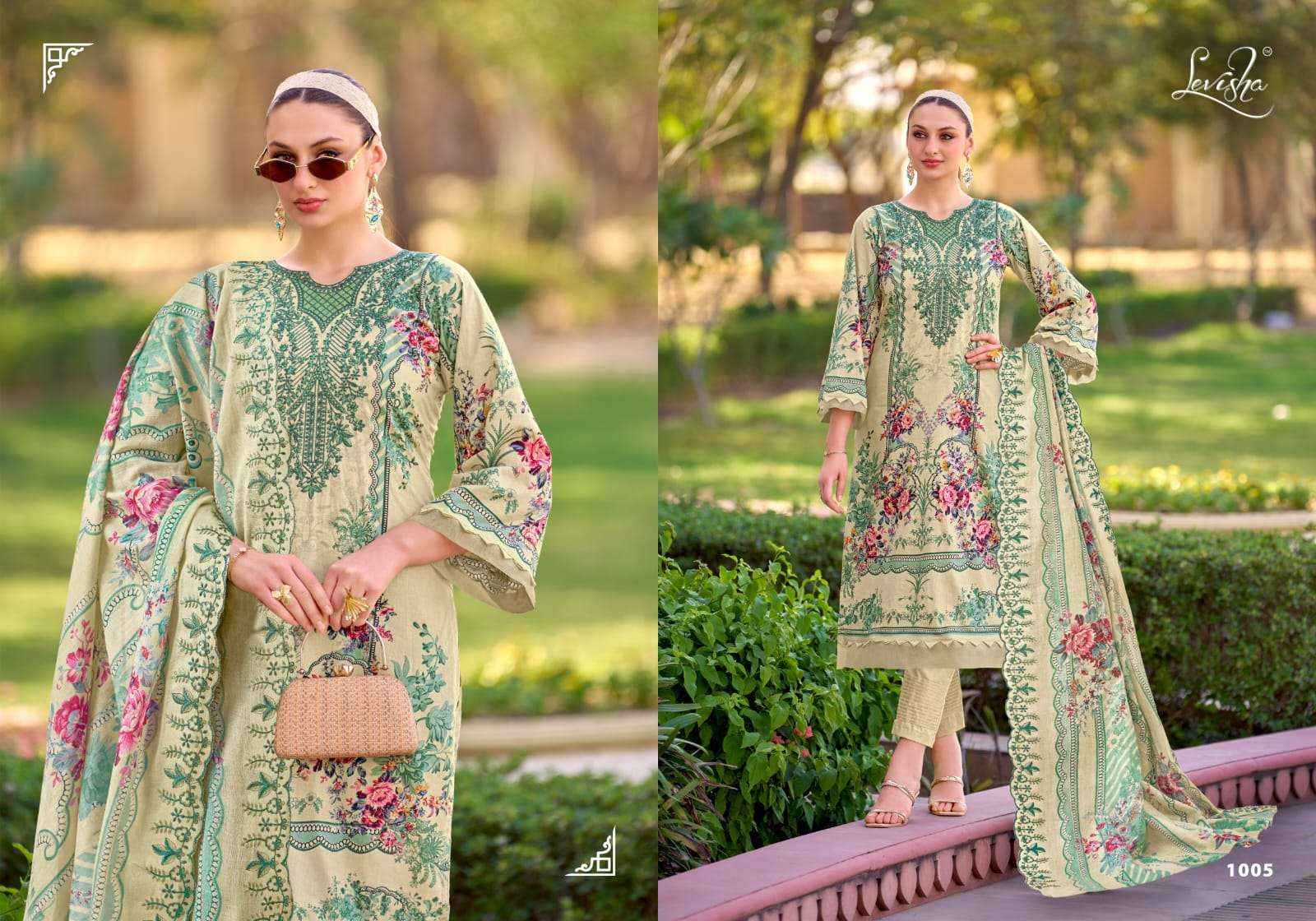 Levisha Needal Wonder Nx Cotton Pakistani Style Salwar Kameez Wholesale Rate ( 8 Pcs Catalog )