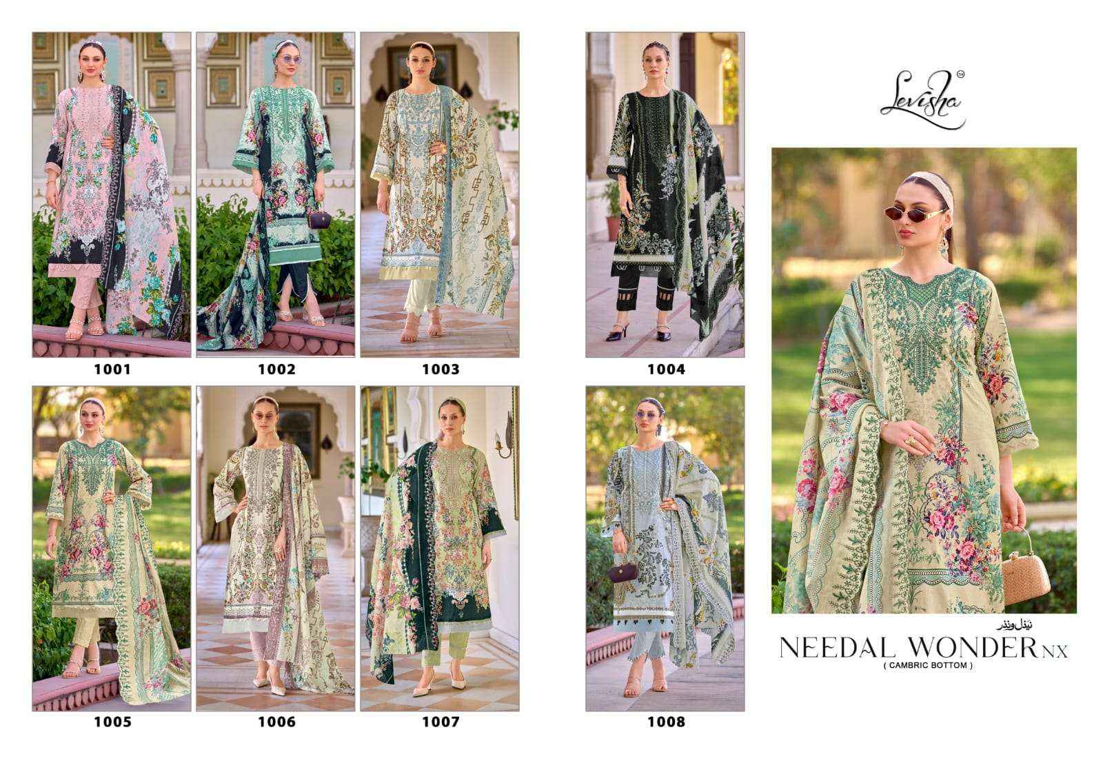 Levisha Needal Wonder Nx Cotton Pakistani Style Salwar Kameez Wholesale Rate ( 8 Pcs Catalog )
