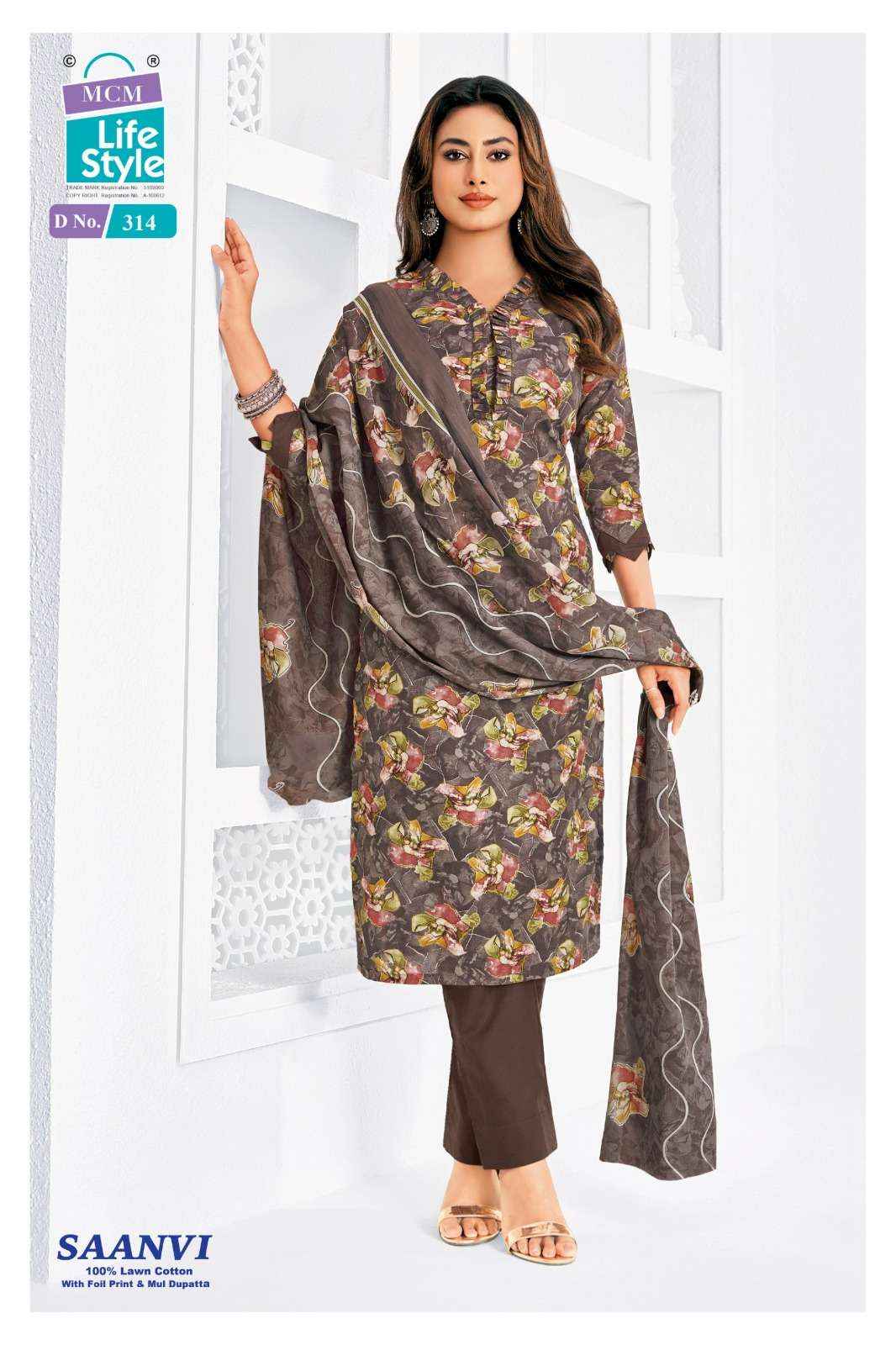 Mcm Lifestyle Saanvi Vol 3 Heavy Lawn Cotton Salwar Kameez Wholesale Rate ( 10 Pcs Catalog )