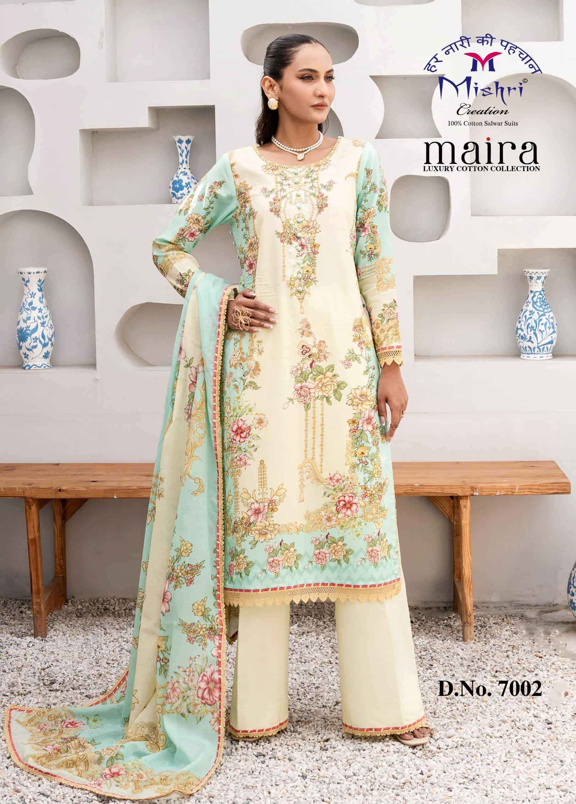 Mishri Maira Vol 7 Heavy Pure Cotton Karachi Suit Wholesale Price ( 6 Pcs Catalogue )