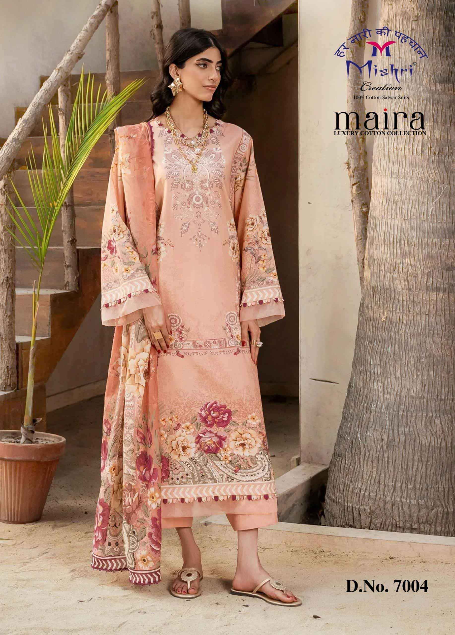 Mishri Maira Vol 7 Heavy Pure Cotton Karachi Suit Wholesale Price ( 6 Pcs Catalogue )
