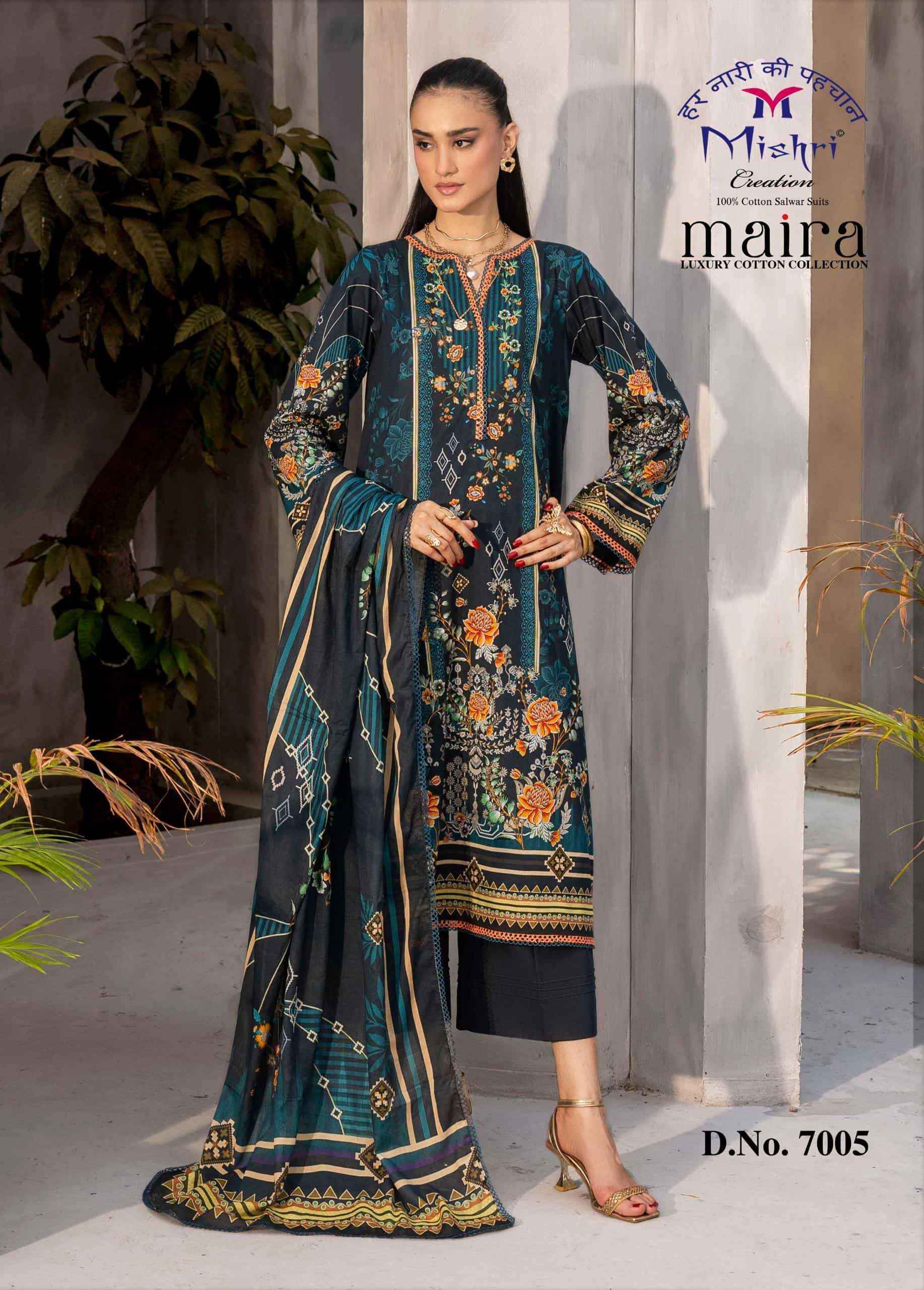Mishri Maira Vol 7 Heavy Pure Cotton Karachi Suit Wholesale Price ( 6 Pcs Catalogue )
