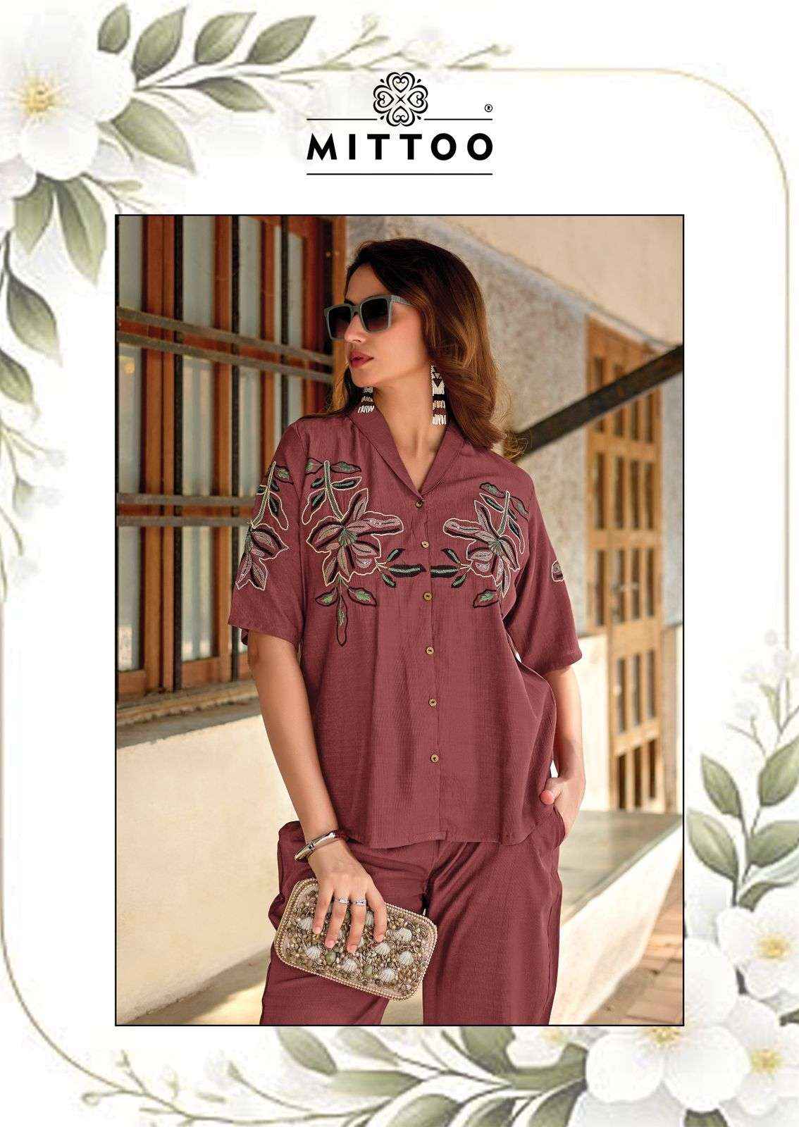 Mittoo Fashion Daizy Vol 2 Premium Wear Cord Set Wholesale Price ( 6 Pcs Catalogue )