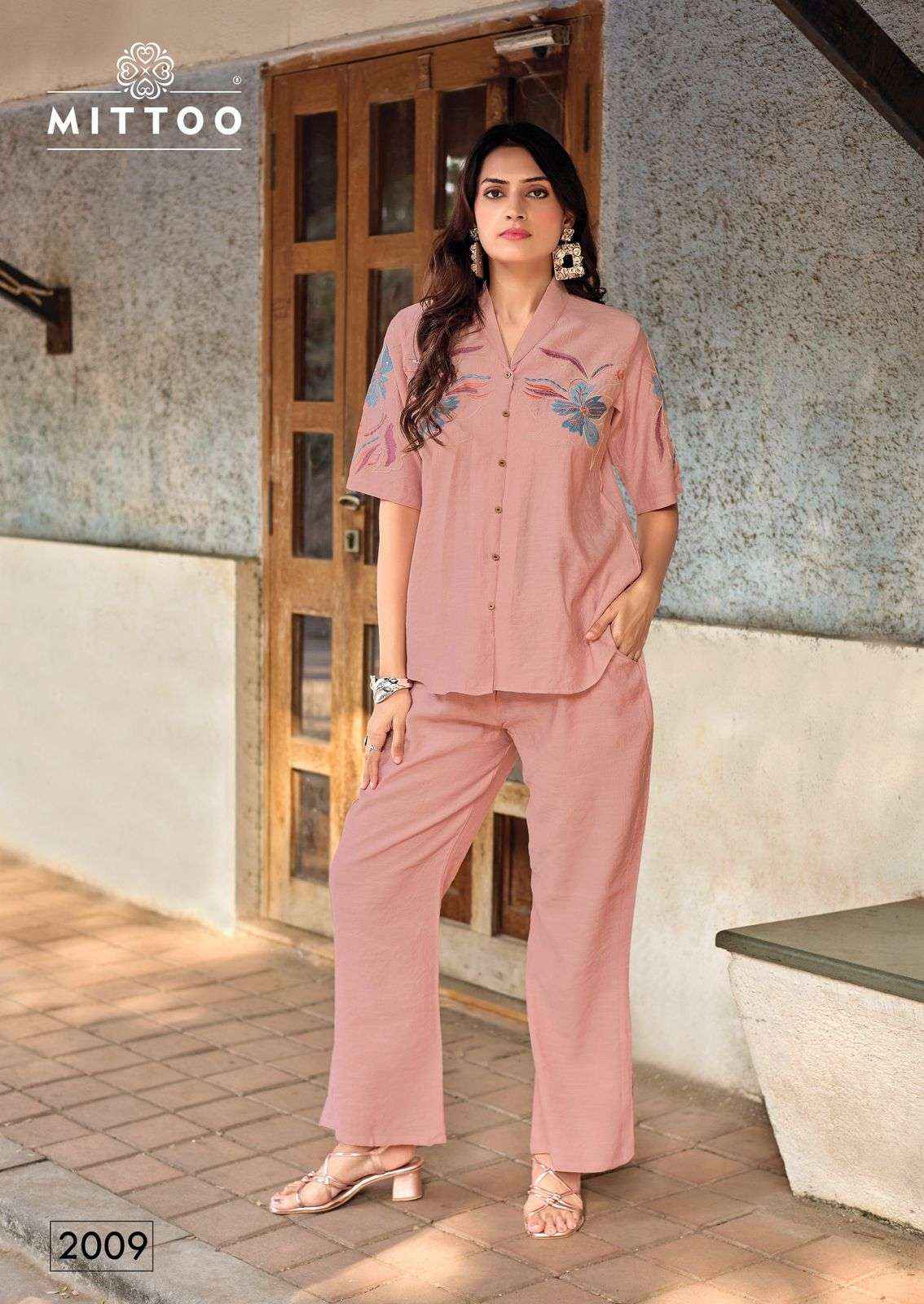 Mittoo Fashion Daizy Vol 2 Premium Wear Cord Set Wholesale Price ( 6 Pcs Catalogue )
