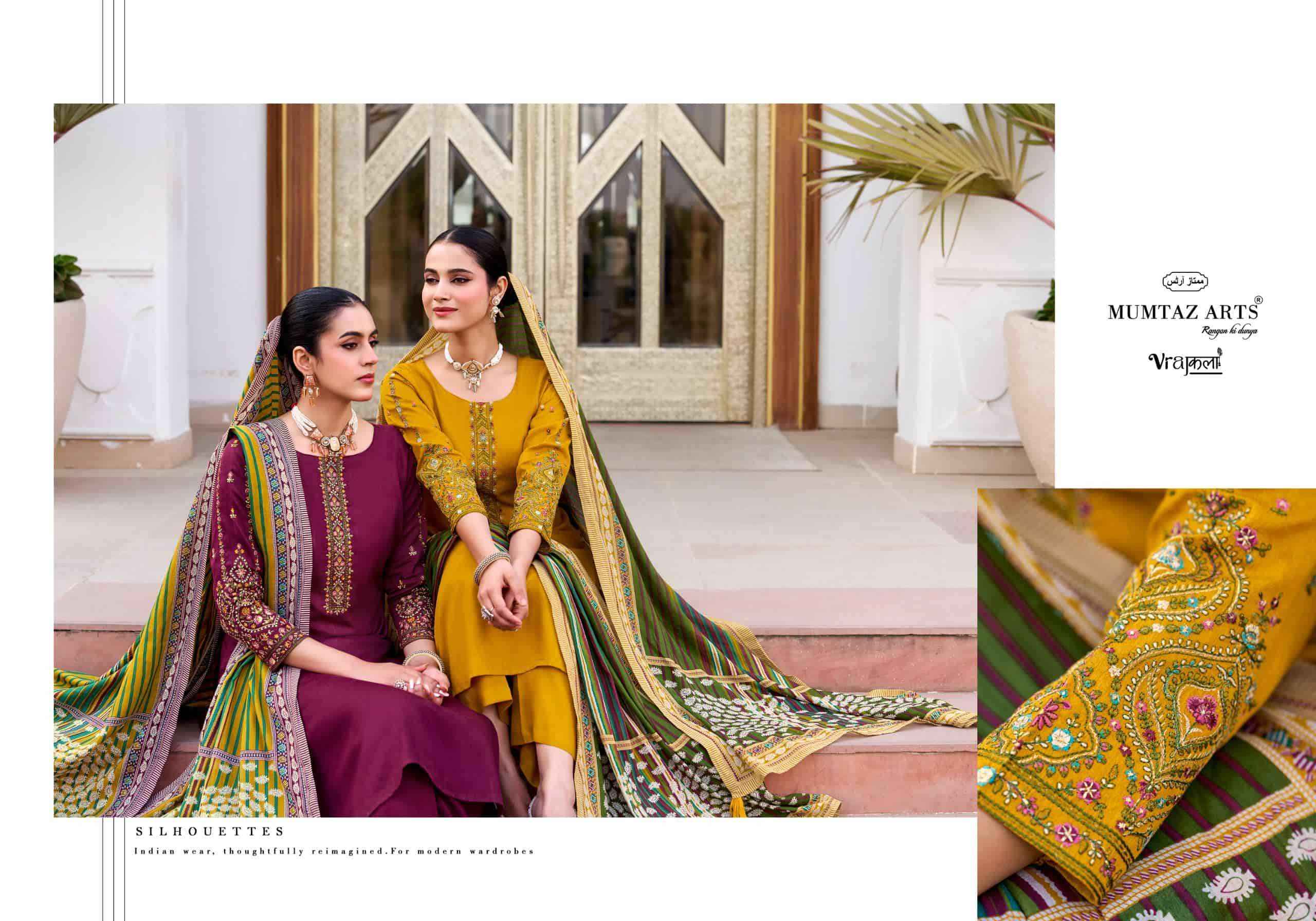 Mumtaz Arts Jamdani Exclusive Fancy Ladies Salwar Kameez Wholesale Rate ( 6 Pcs Catalog )