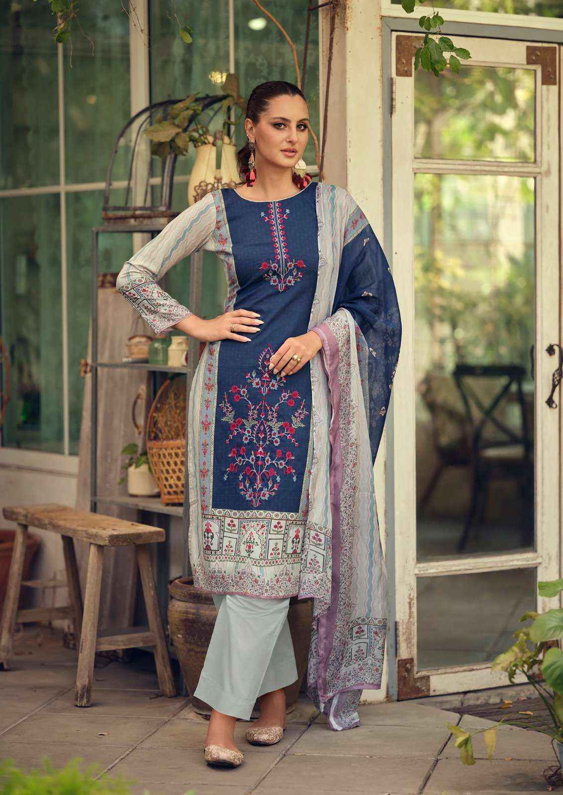 Nisanka Azaa Vol 4 Unstitched Dress Material Wholesale Price ( 4 Pcs Catalogue )