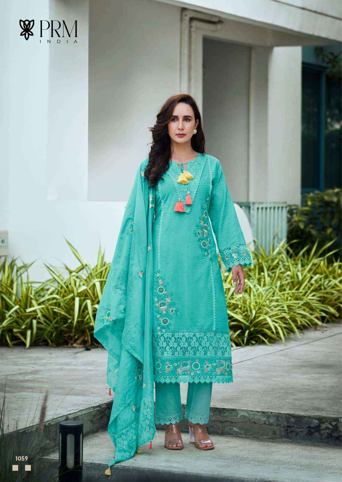 Prm India Vanya Pure Cotton Designer 3 Piece Pair Wholesale Rate ( 6 Pcs Catalog )