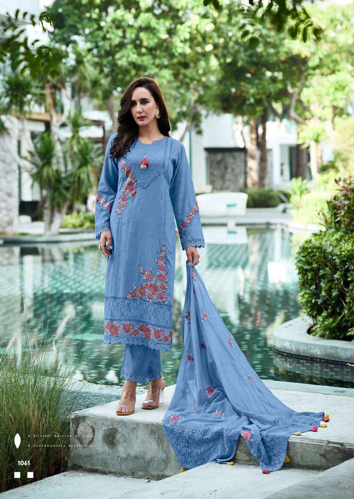 Prm India Vanya Pure Cotton Designer 3 Piece Pair Wholesale Rate ( 6 Pcs Catalog )