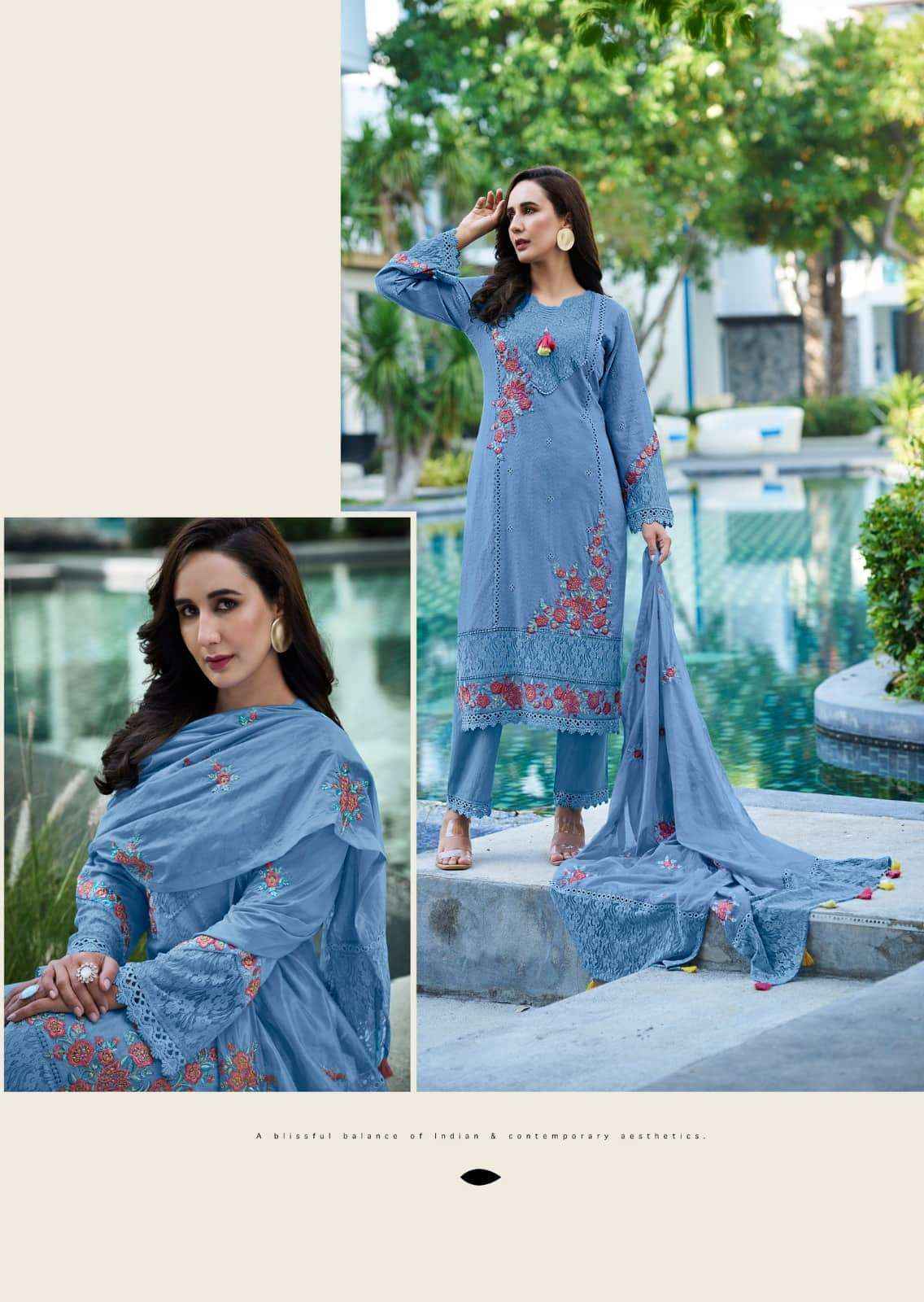 Prm India Vanya Pure Cotton Designer 3 Piece Pair Wholesale Rate ( 6 Pcs Catalog )
