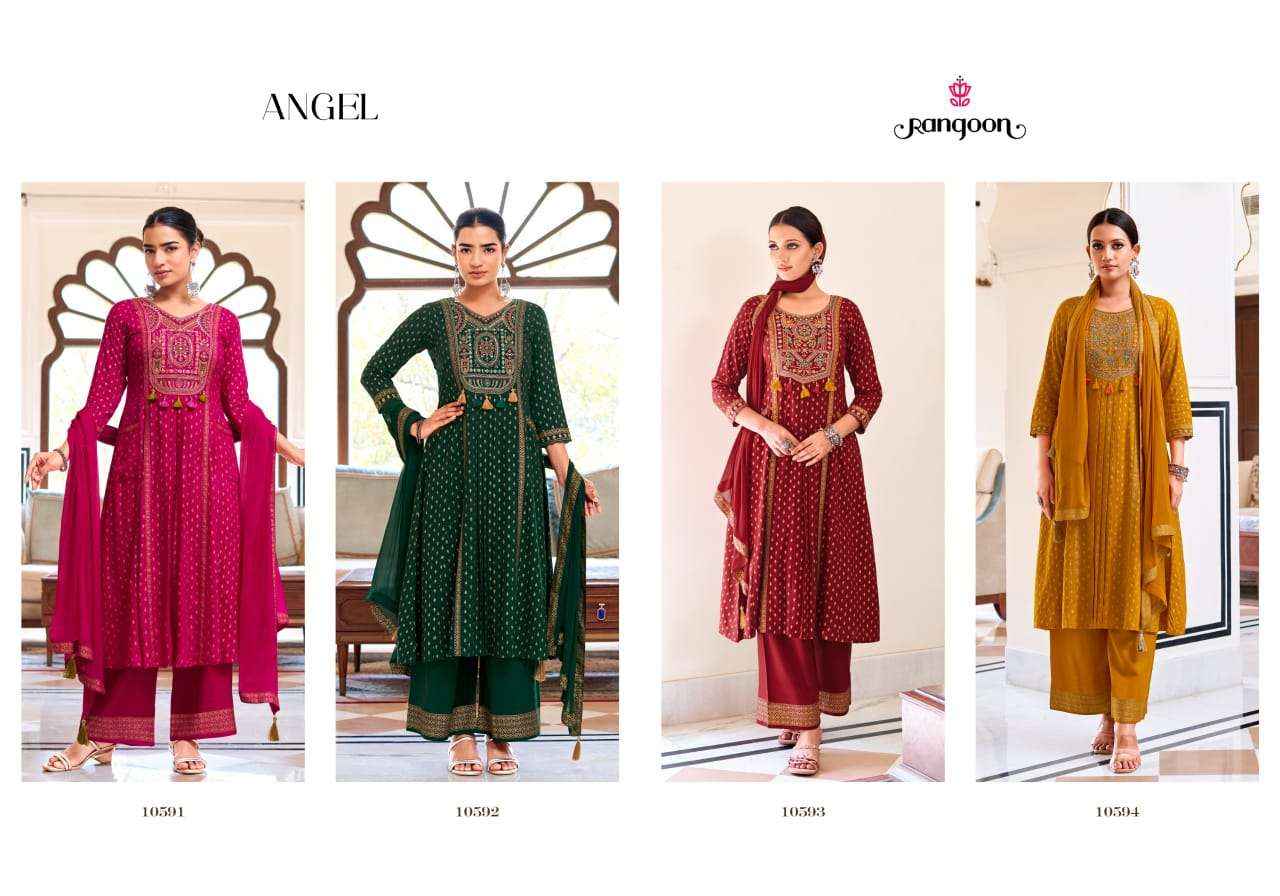Rangoon Angel Exclusive Designrer Readymade Suit Wholesale Price ( 4 Pcs Catalogue )