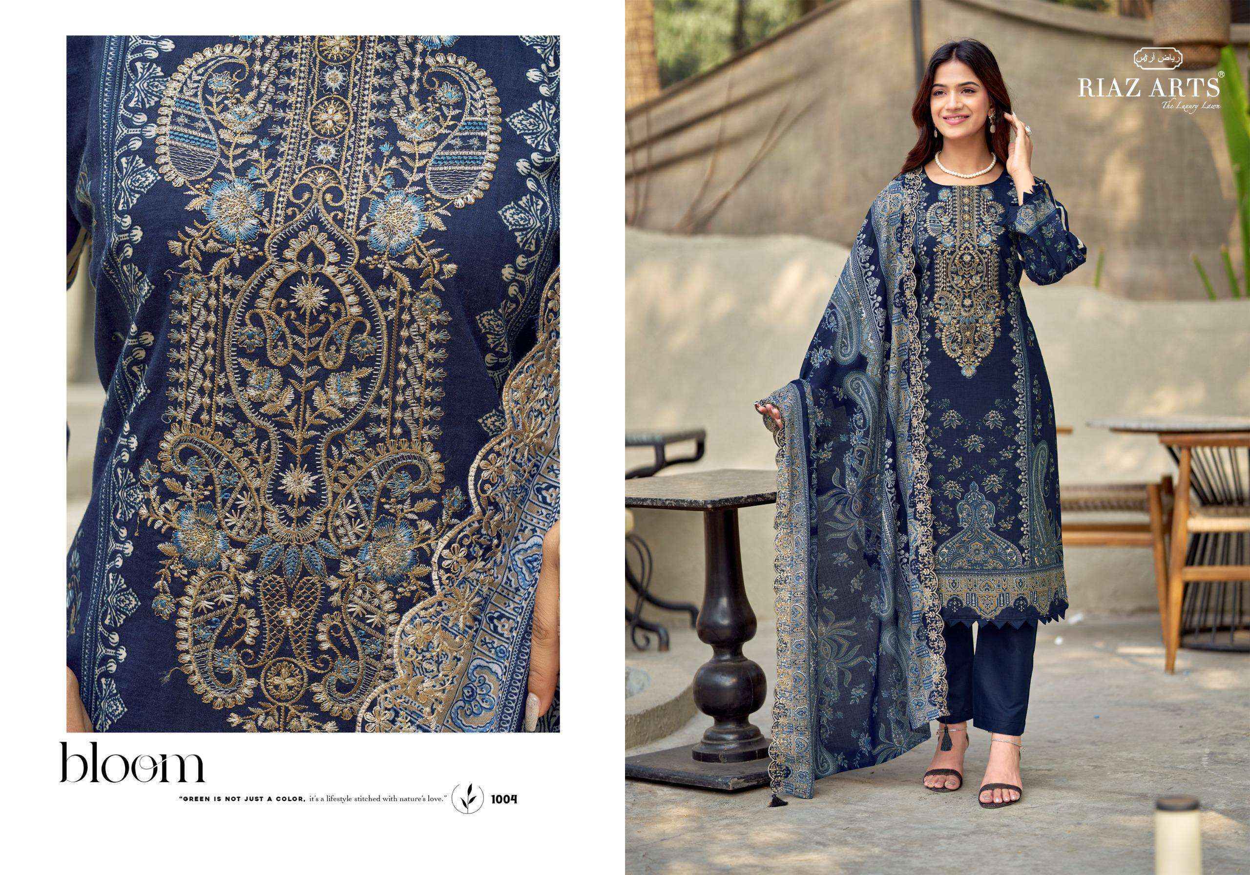 Riaz Arts Bin Saeed Lawn Cotton Dress Material wholesale price ( 6 pcs Catalogue )