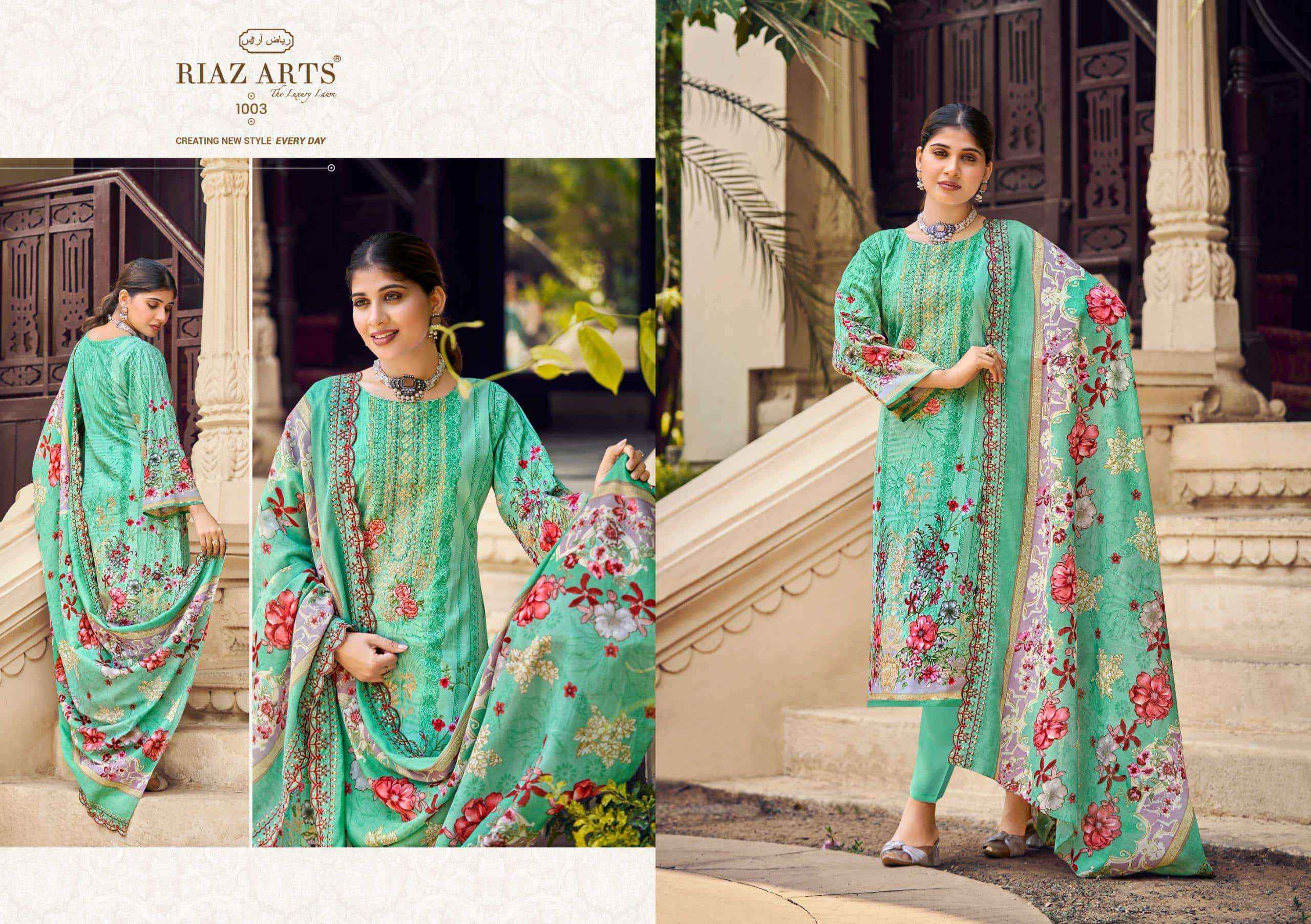 Riaz Arts Bin Saeed Vol 15 Cotton Dress Material Surat Wholesale Price ( 6 Pcs Catalogue )