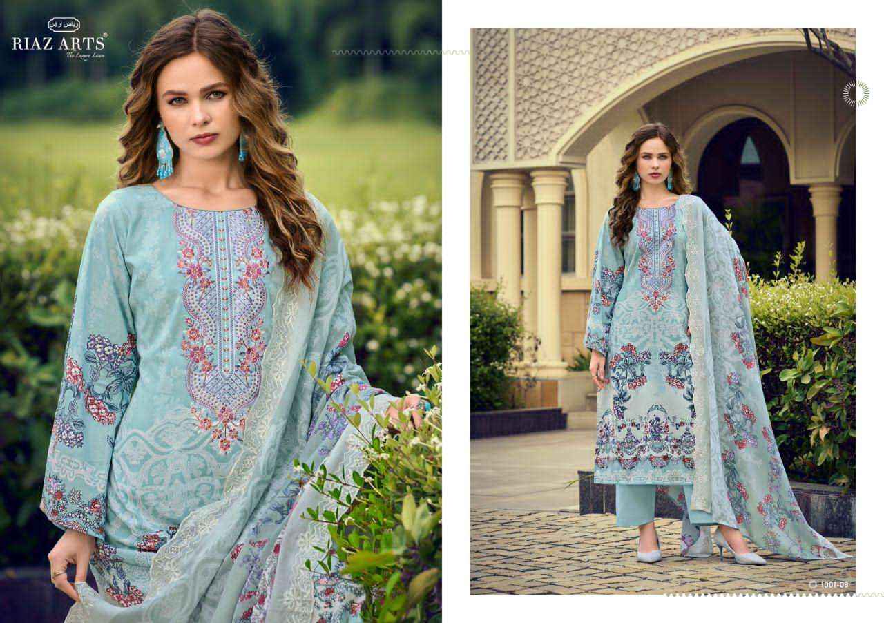 Riaz Arts Himsa Cotton Dress Material Wholesale Price ( 8 Pcs Catalogue )