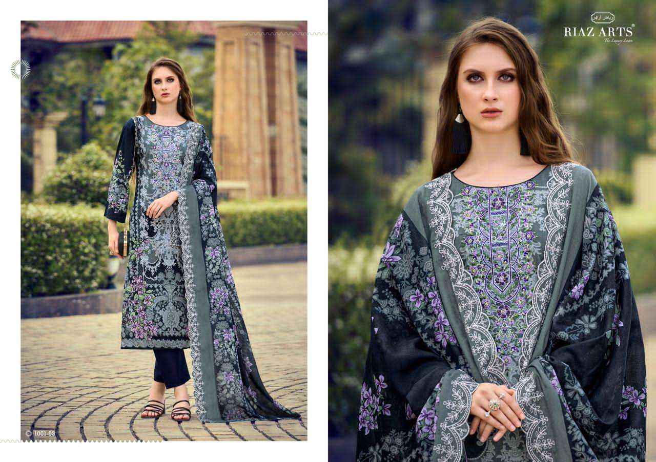 Riaz Arts Himsa Cotton Dress Material Wholesale Price ( 8 Pcs Catalogue )
