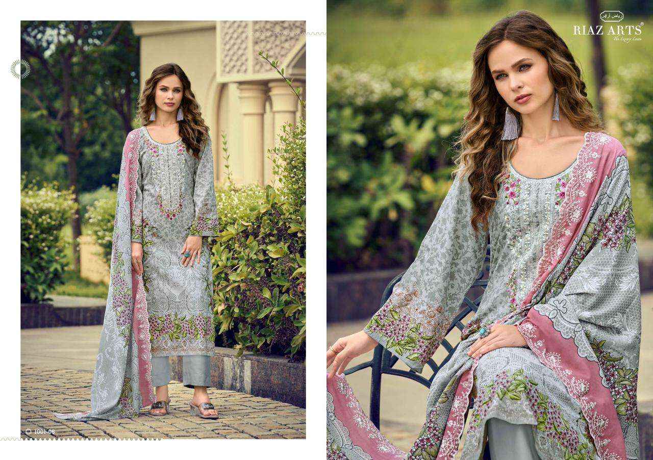 Riaz Arts Himsa Cotton Dress Material Wholesale Price ( 8 Pcs Catalogue )