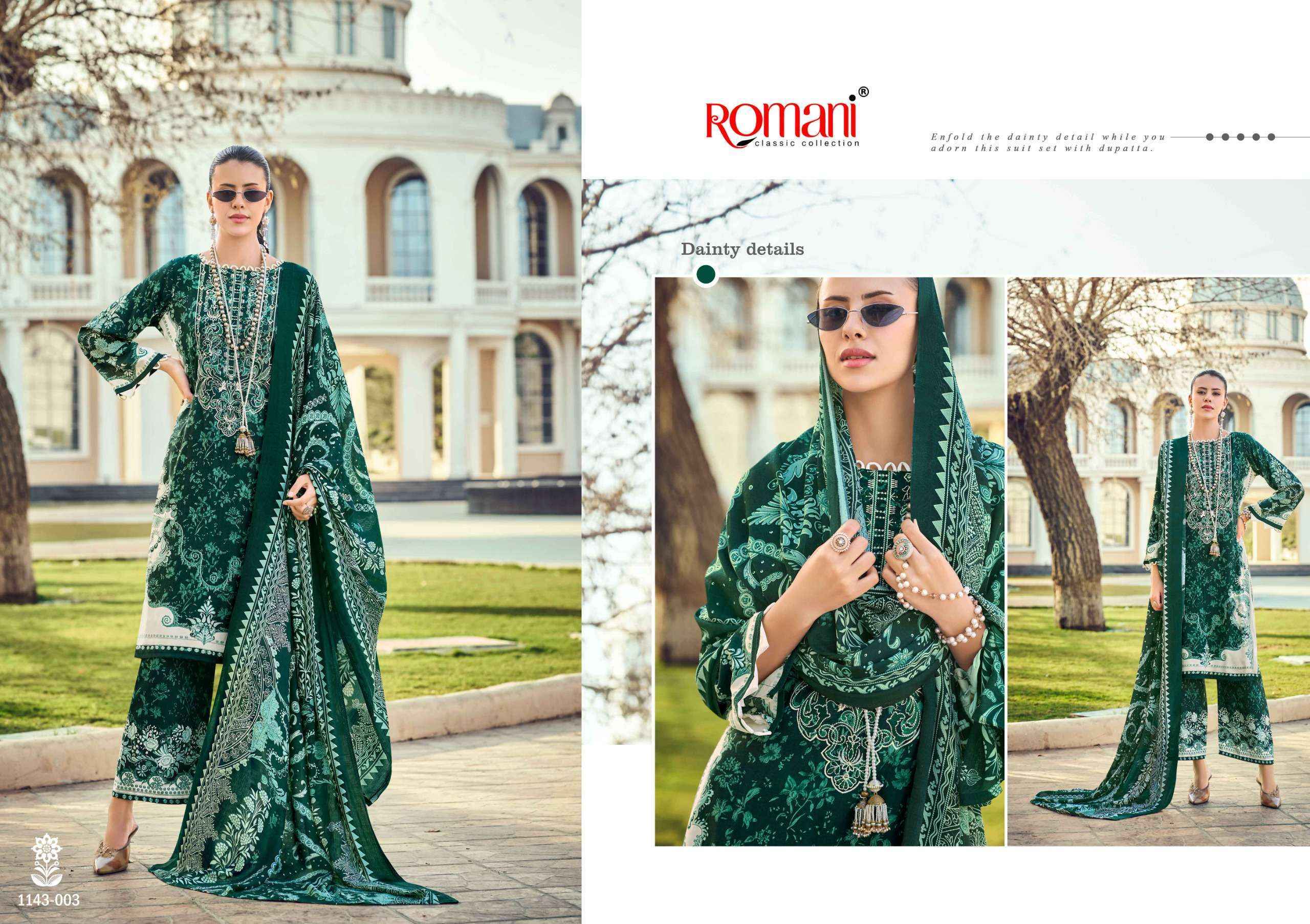 Romani Mahira Vol 8 Cotton Salwar Kameez Wholesale Rate ( 8 Pcs Catalog )