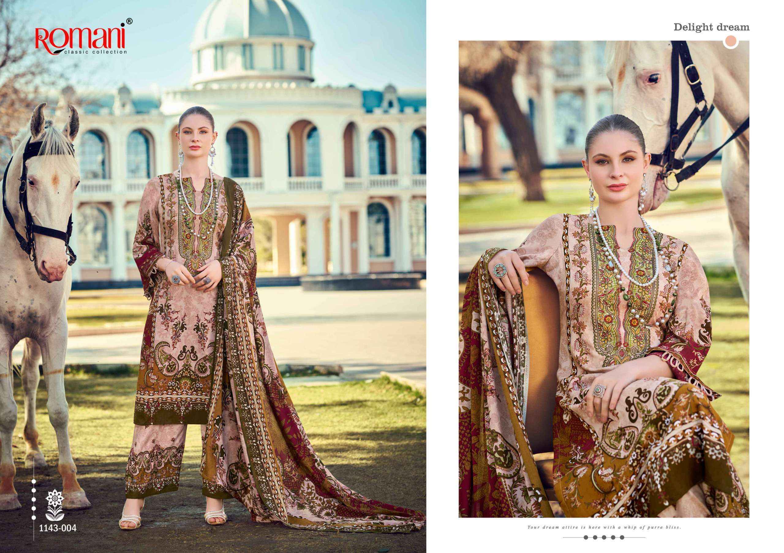 Romani Mahira Vol 8 Cotton Salwar Kameez Wholesale Rate ( 8 Pcs Catalog )