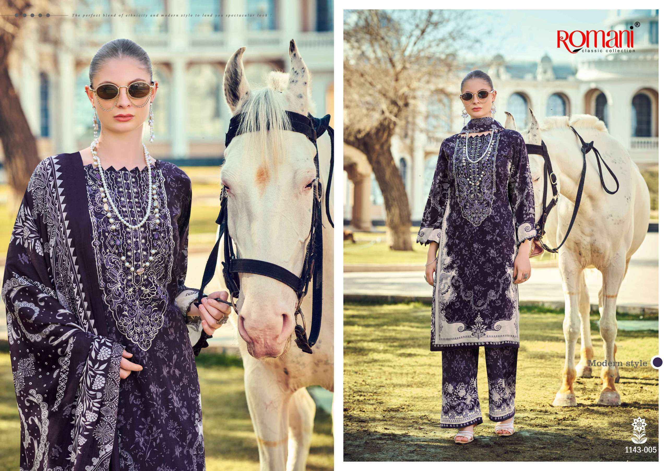 Romani Mahira Vol 8 Cotton Salwar Kameez Wholesale Rate ( 8 Pcs Catalog )
