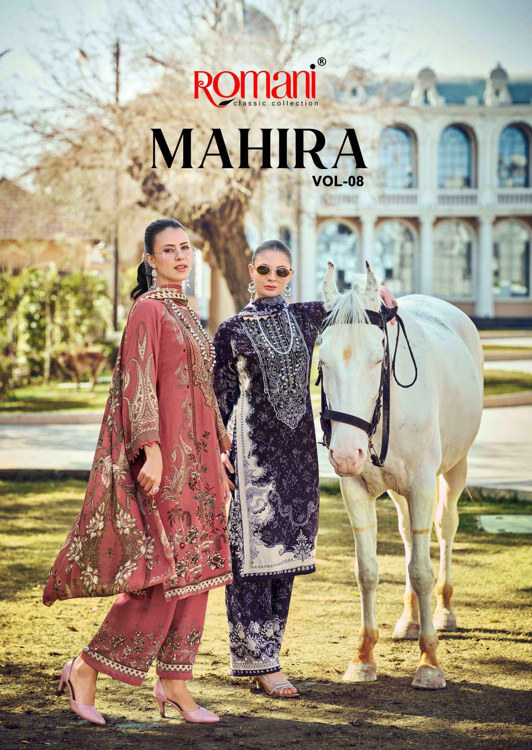 Romani Mahira Vol 8 Cotton Salwar Kameez Wholesale Rate ( 8 Pcs Catalog )