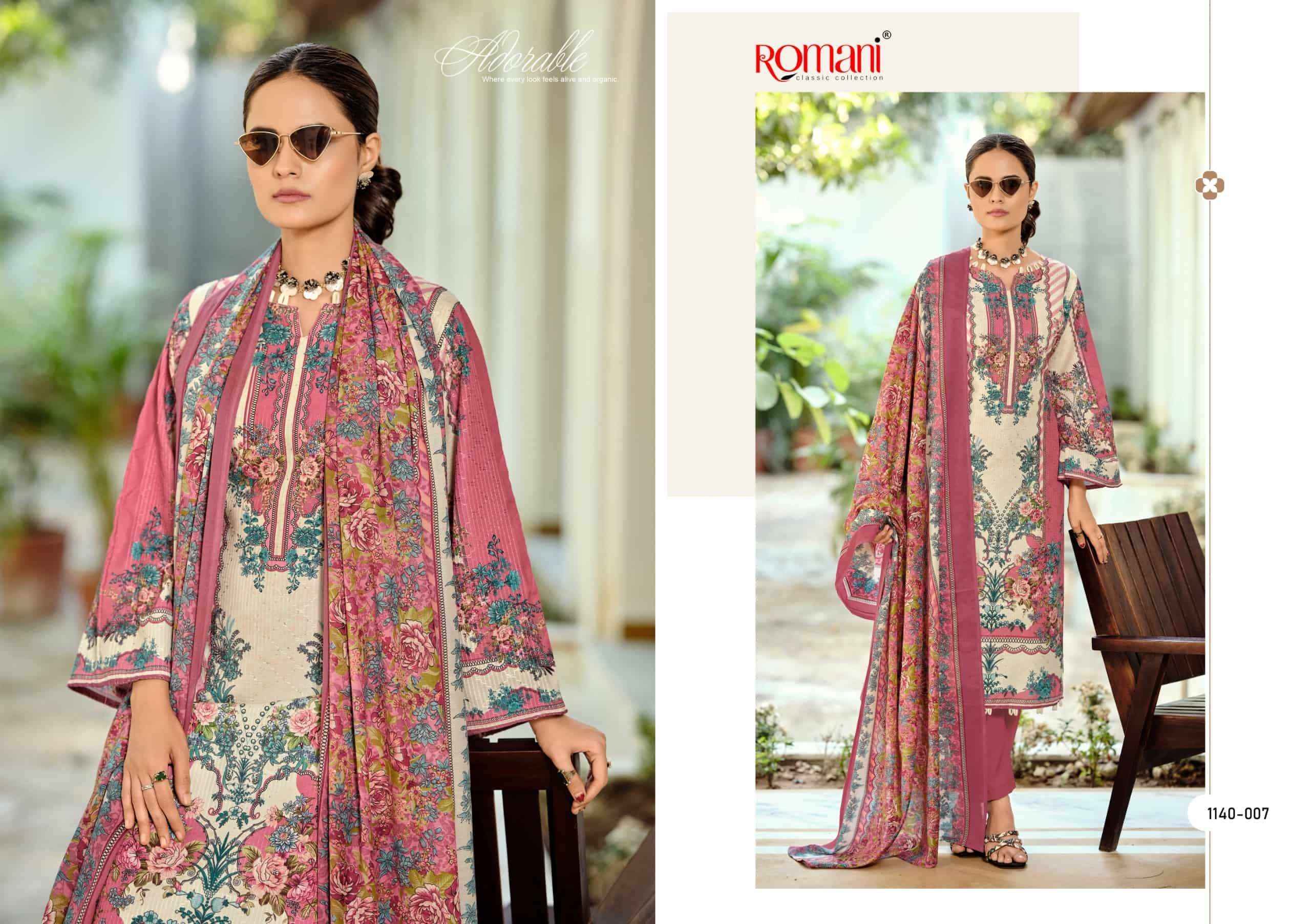Romani Nafisa Vol 2 Designer Printed Cotton Salwar Kameez Wholesale Rate ( 8 Pcs Catalog )