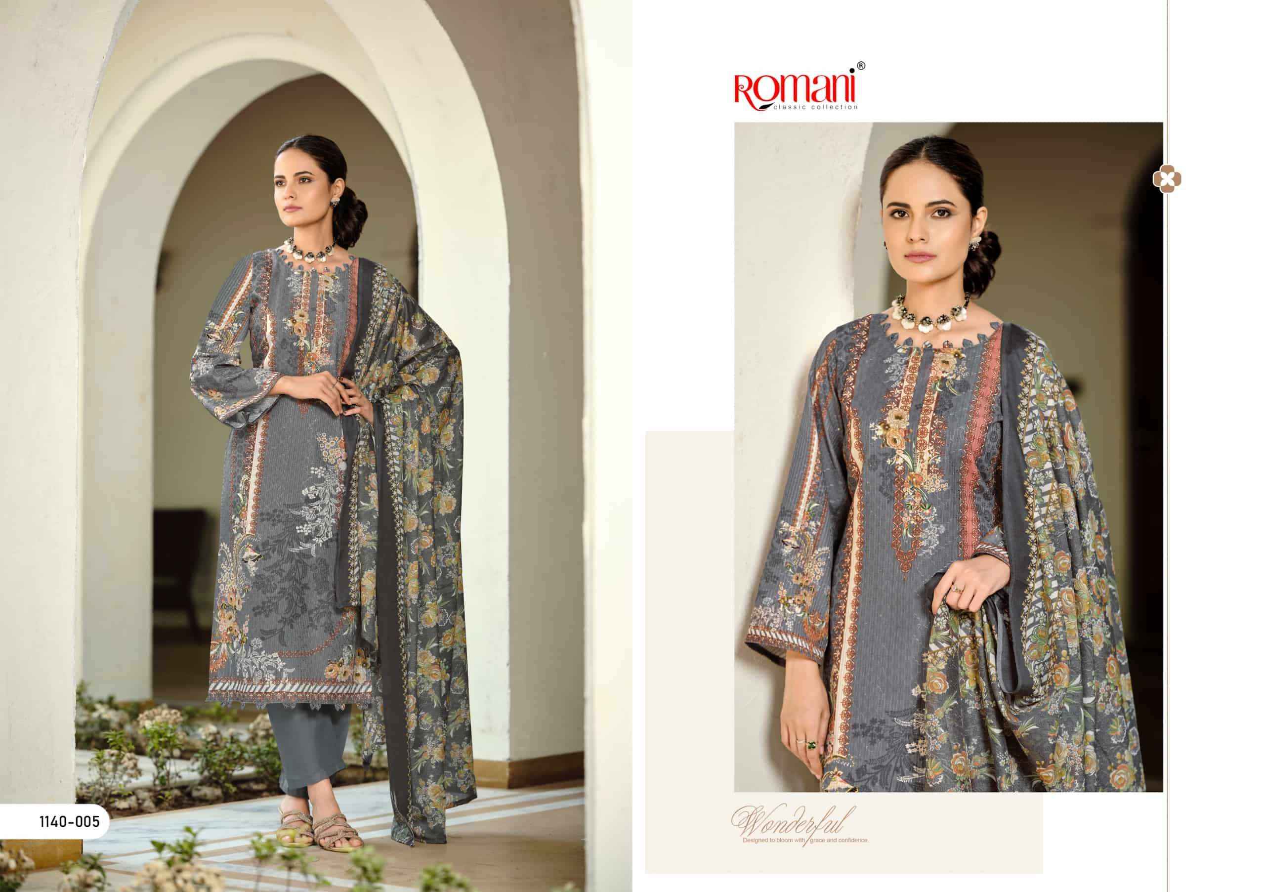 Romani Nafisa Vol 2 Designer Printed Cotton Salwar Kameez Wholesale Rate ( 8 Pcs Catalog )