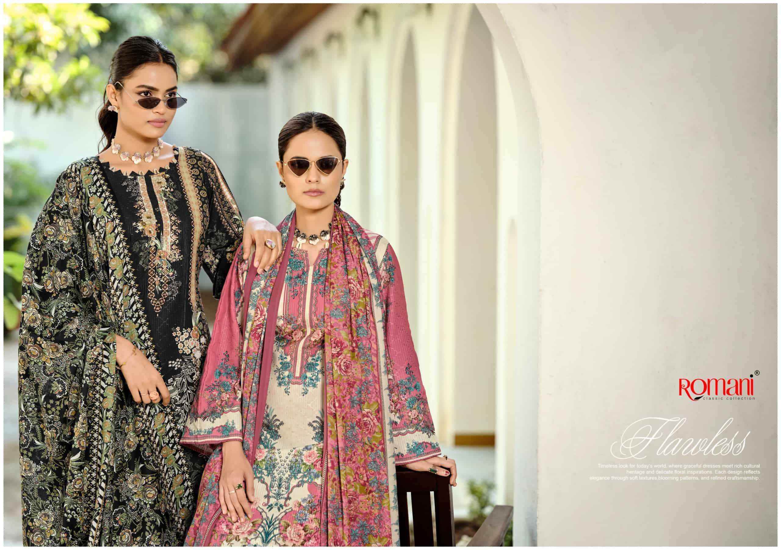 Romani Nafisa Vol 2 Designer Printed Cotton Salwar Kameez Wholesale Rate ( 8 Pcs Catalog )