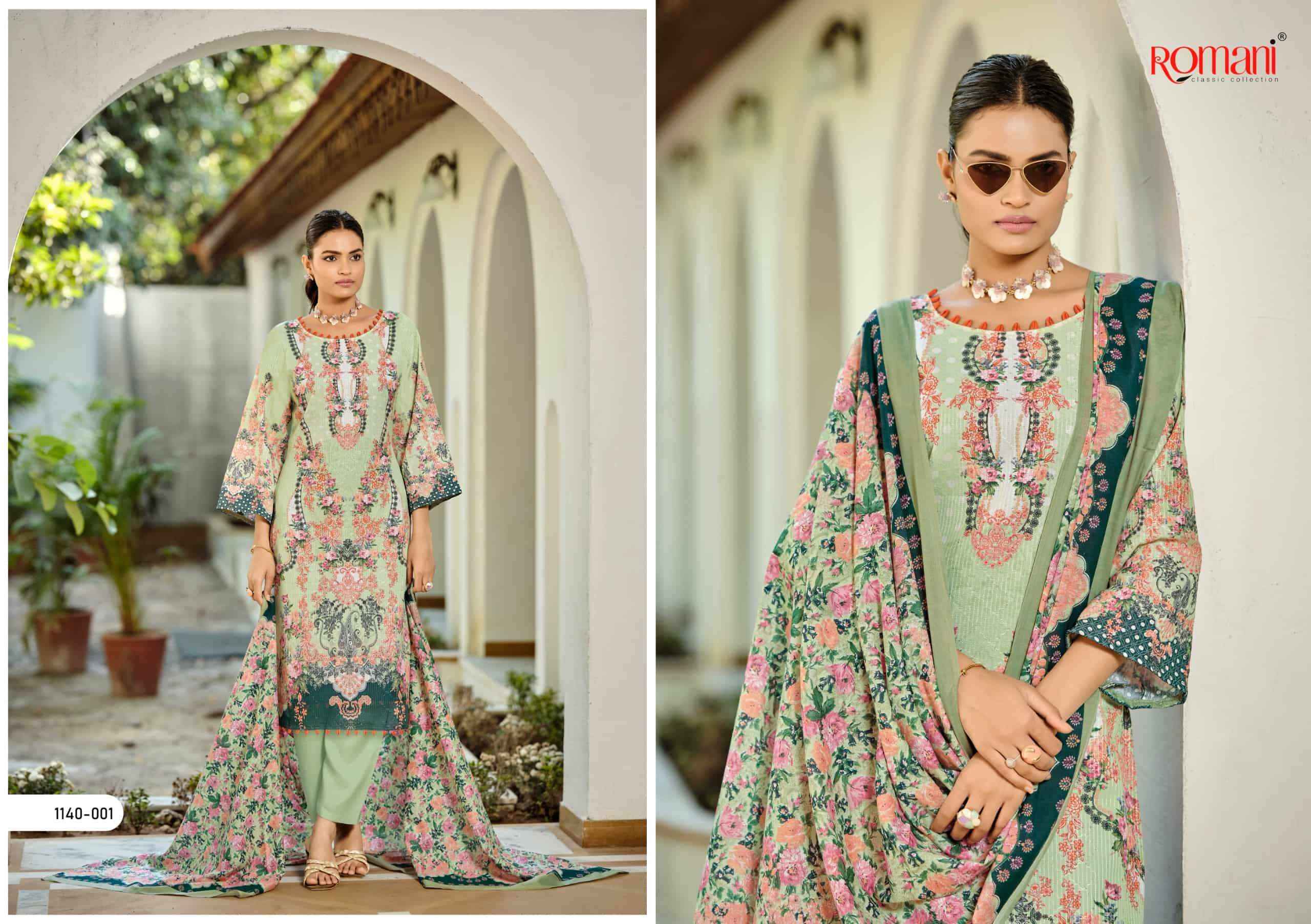 Romani Nafisa Vol 2 Designer Printed Cotton Salwar Kameez Wholesale Rate ( 8 Pcs Catalog )