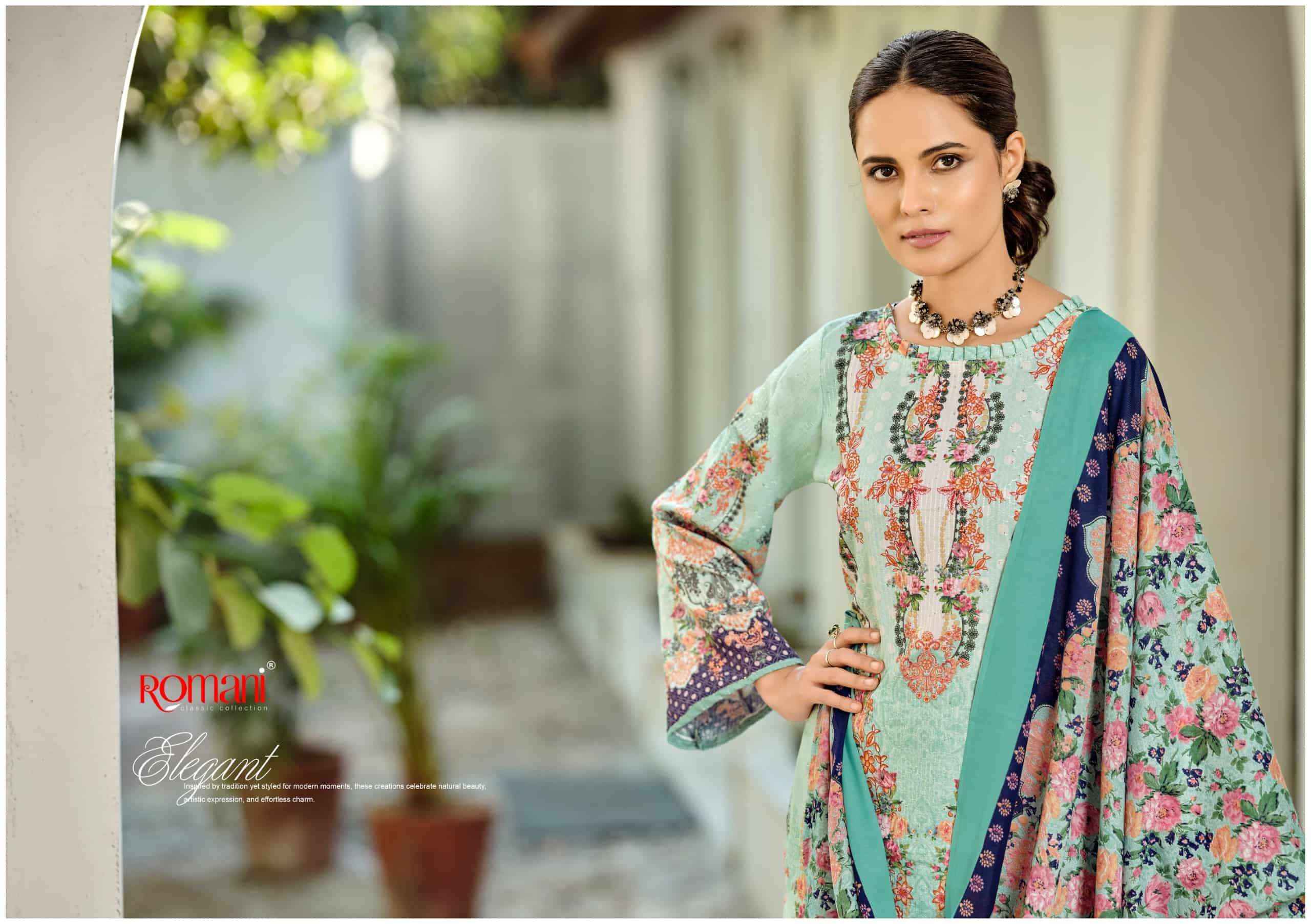Romani Nafisa Vol 2 Designer Printed Cotton Salwar Kameez Wholesale Rate ( 8 Pcs Catalog )