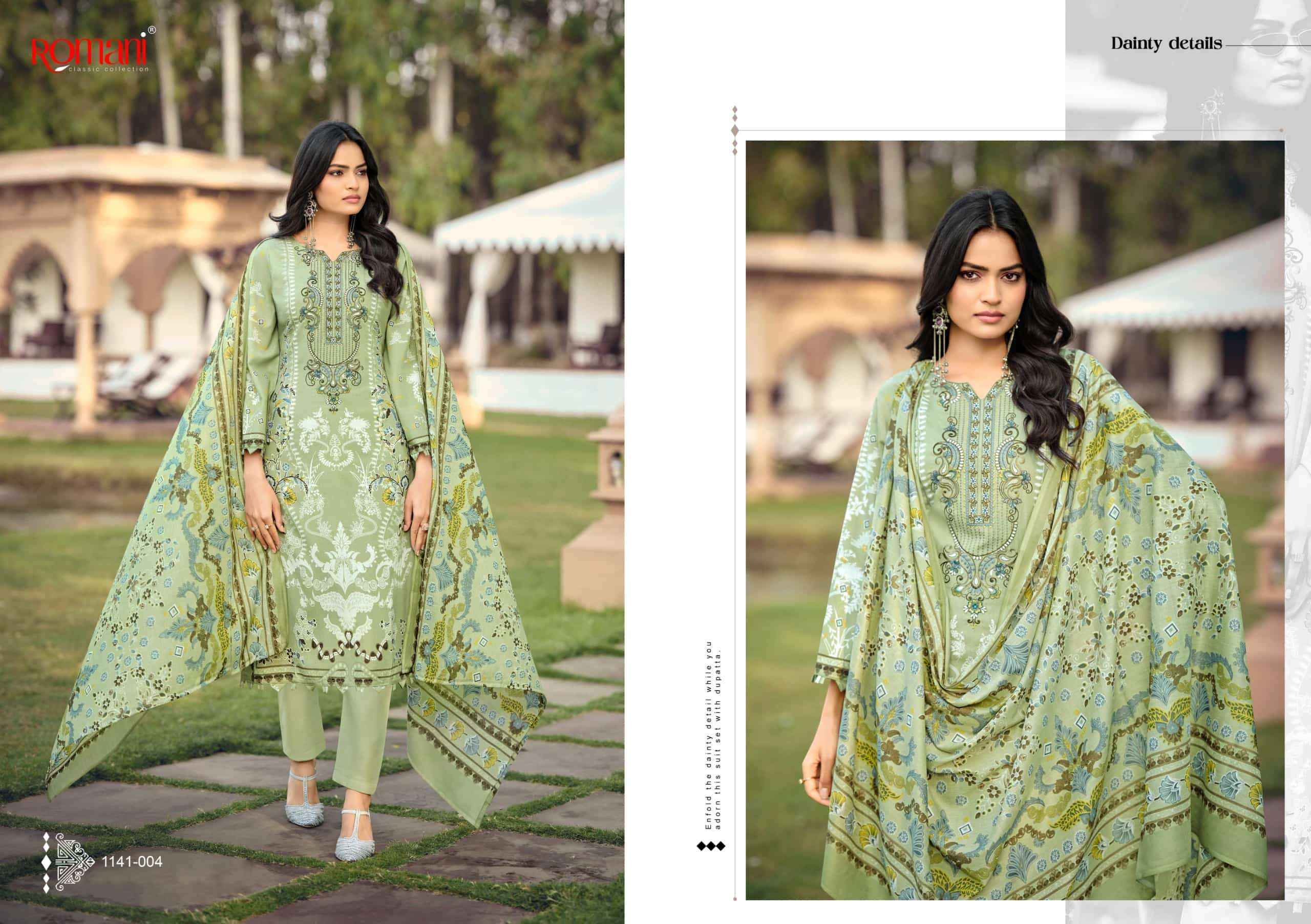 Romani Needle Wonder Vol 10 Printed Cotton Salwar Kameez Wholesale Rate ( 8 Pcs Catalog )