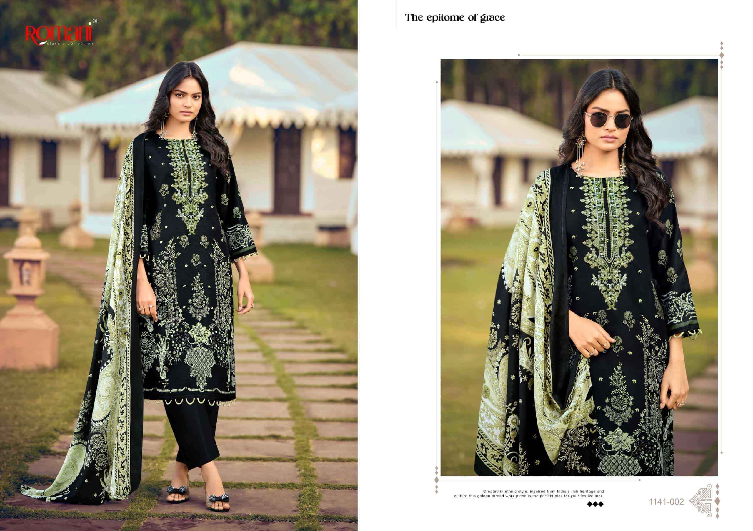 Romani Needle Wonder Vol 10 Printed Cotton Salwar Kameez Wholesale Rate ( 8 Pcs Catalog )