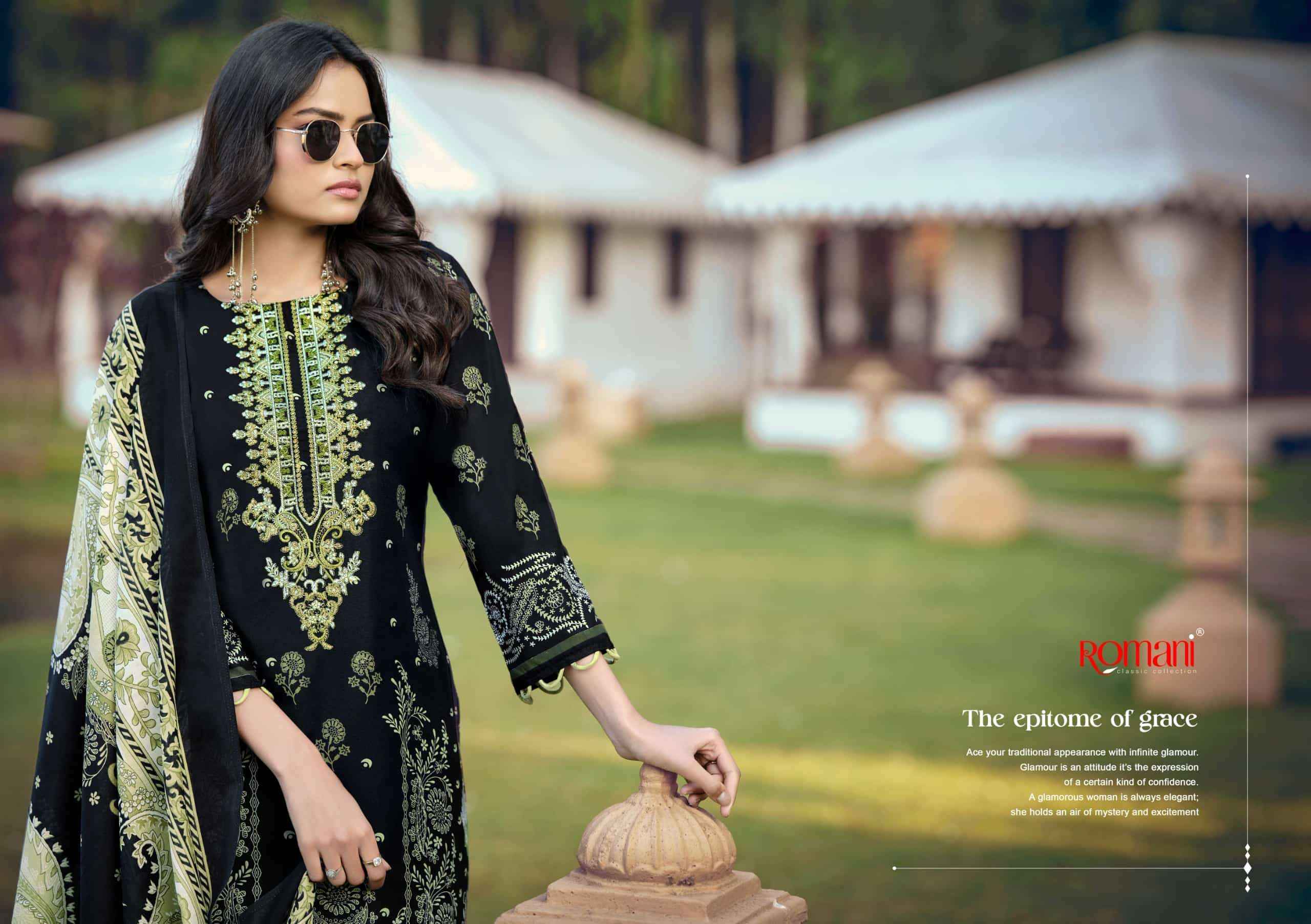 Romani Needle Wonder Vol 10 Printed Cotton Salwar Kameez Wholesale Rate ( 8 Pcs Catalog )