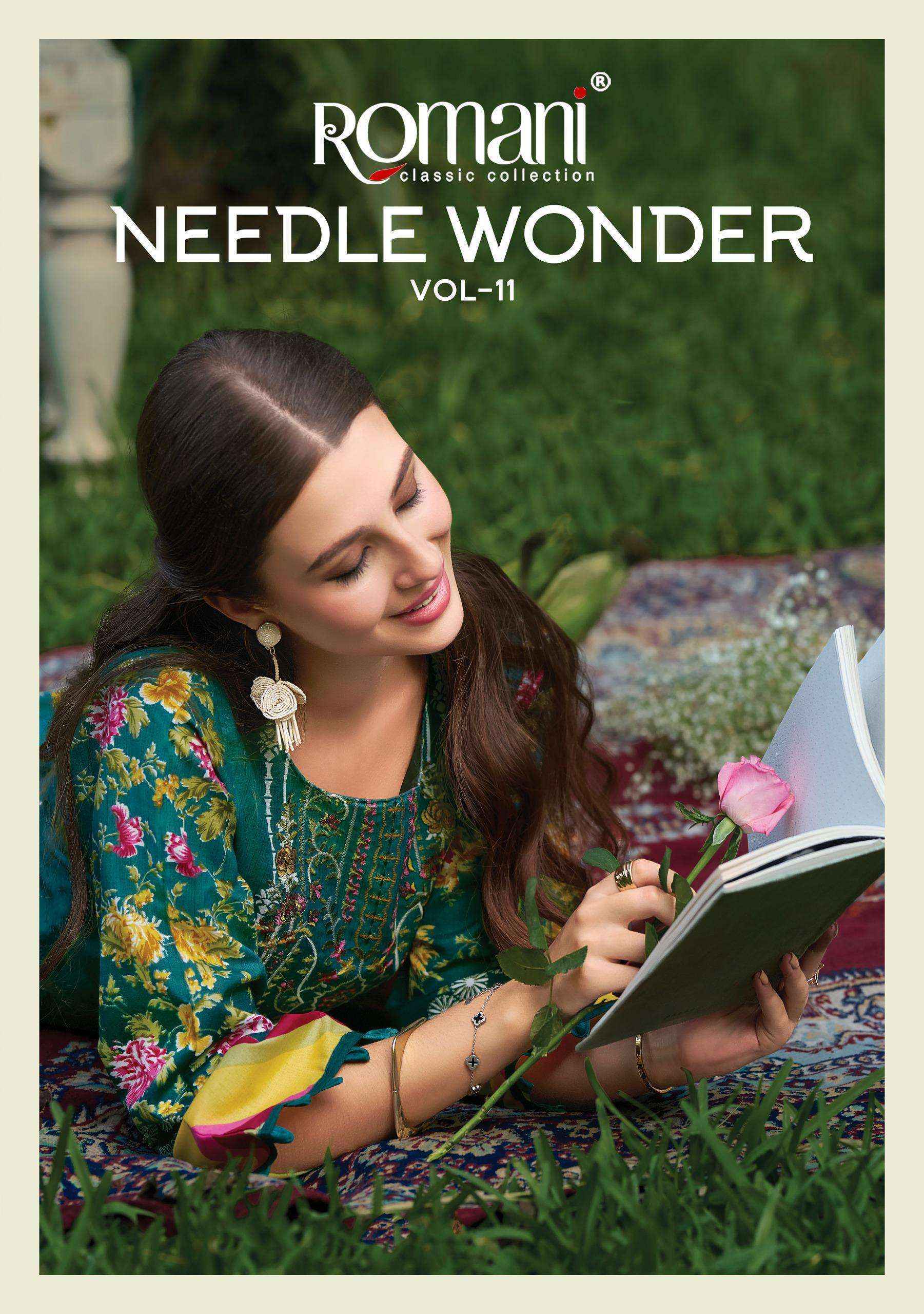 Romani Needle Wonder Vol 11 Cotton Dress Material Wholesale price ( 8 pcs Catalogue )