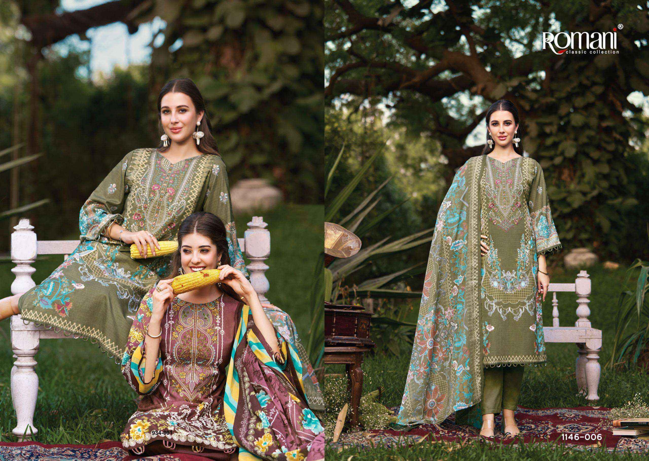 Romani Needle Wonder Vol 11 Cotton Dress Material Wholesale price ( 8 pcs Catalogue )