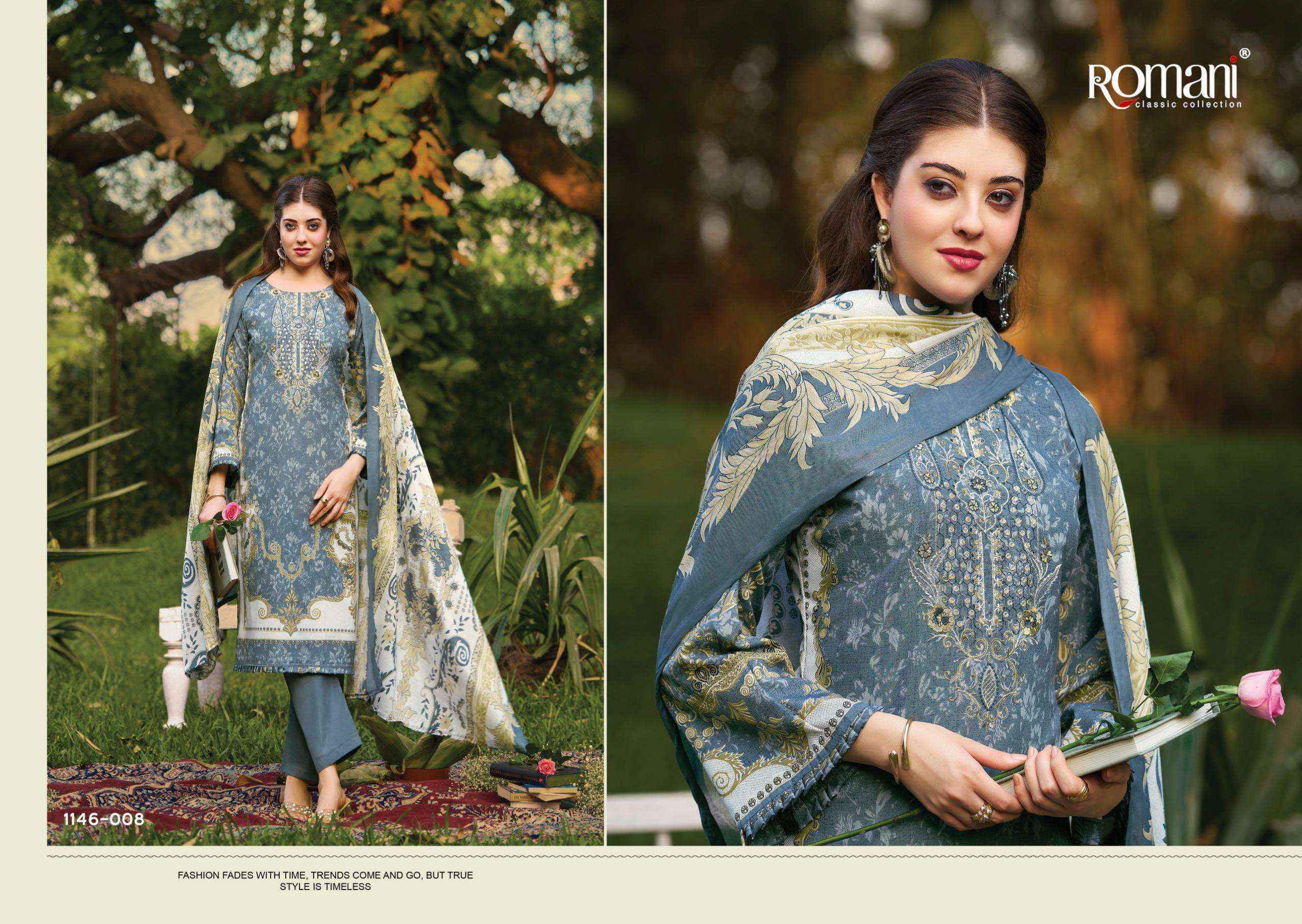 Romani Needle Wonder Vol 11 Cotton Dress Material Wholesale price ( 8 pcs Catalogue )