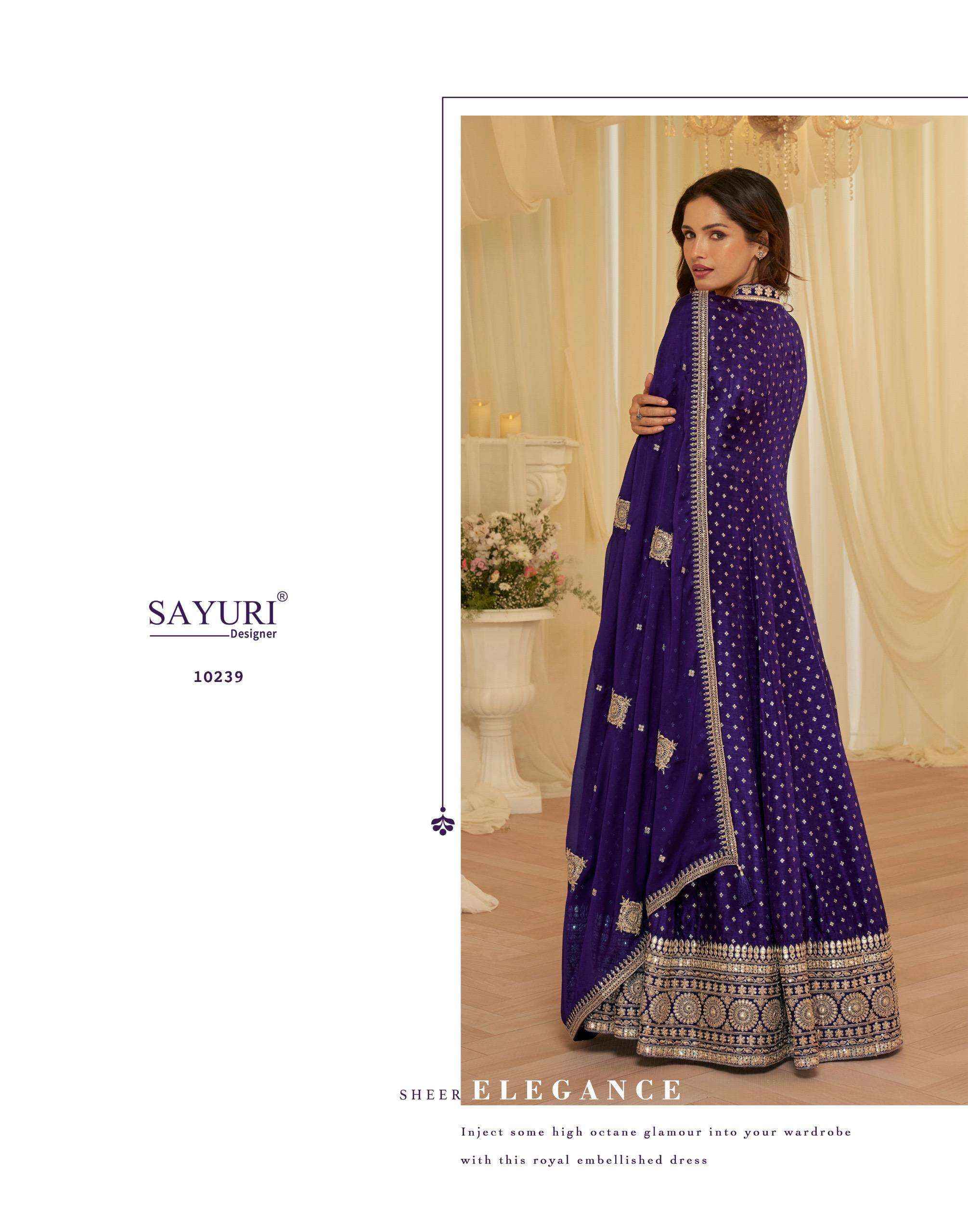 Sayuri Aaradhna 10238 To 10240 Designer Partywear Gown Wholesale Rate ( 3 Pcs Catalog )