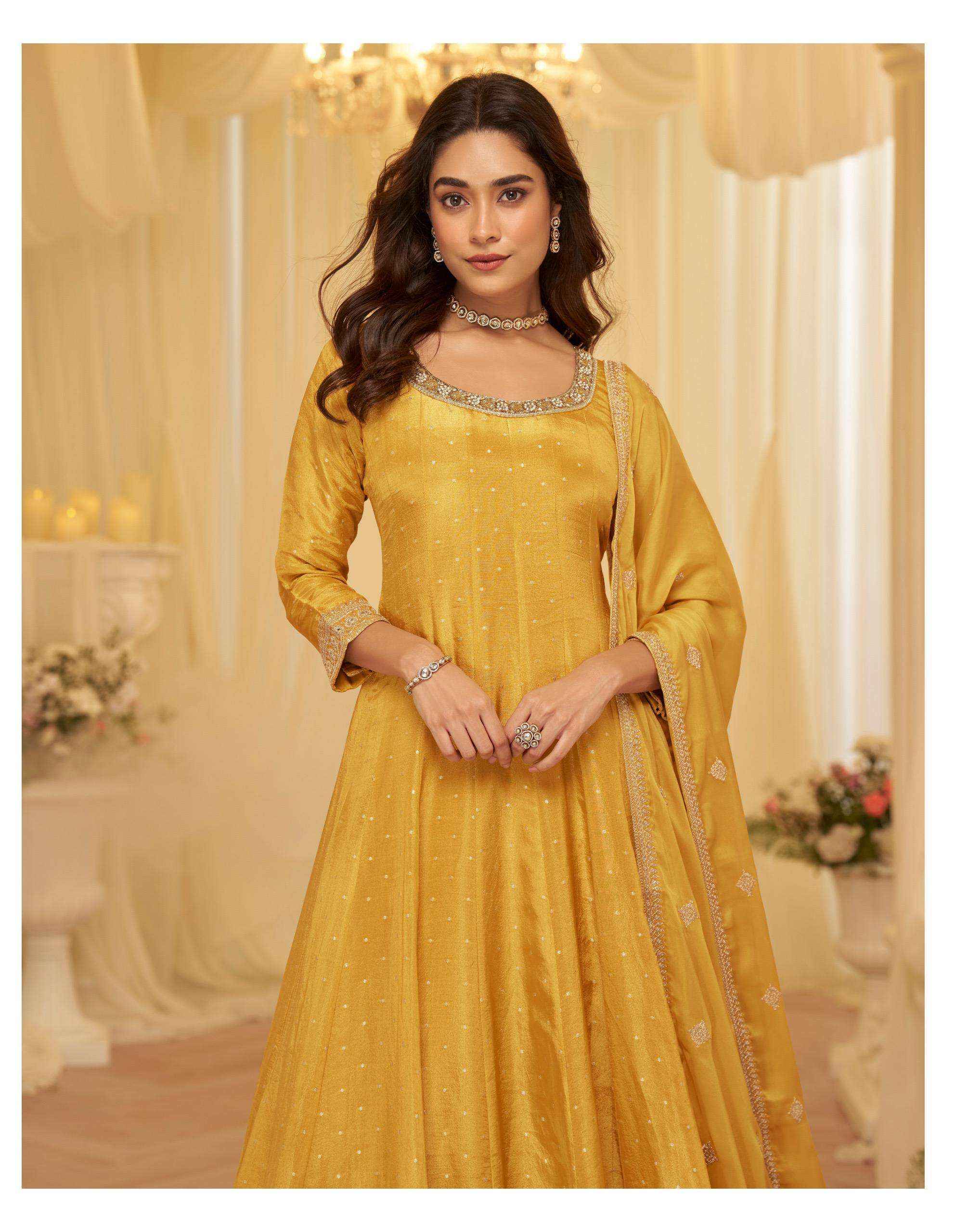 Sayuri Aaradhna 10238 To 10240 Designer Partywear Gown Wholesale Rate ( 3 Pcs Catalog )