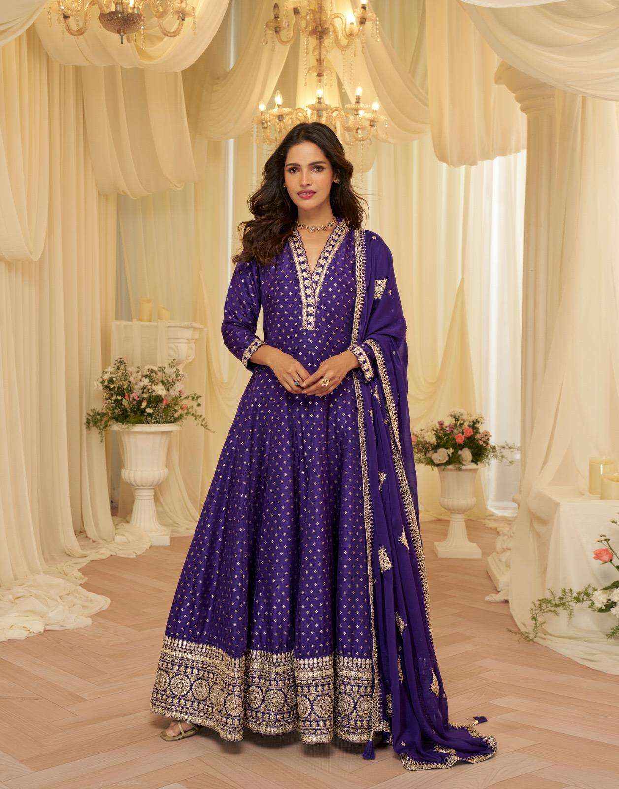 Sayuri Aaradhna 10238 To 10240 Designer Partywear Gown Wholesale Rate ( 3 Pcs Catalog )