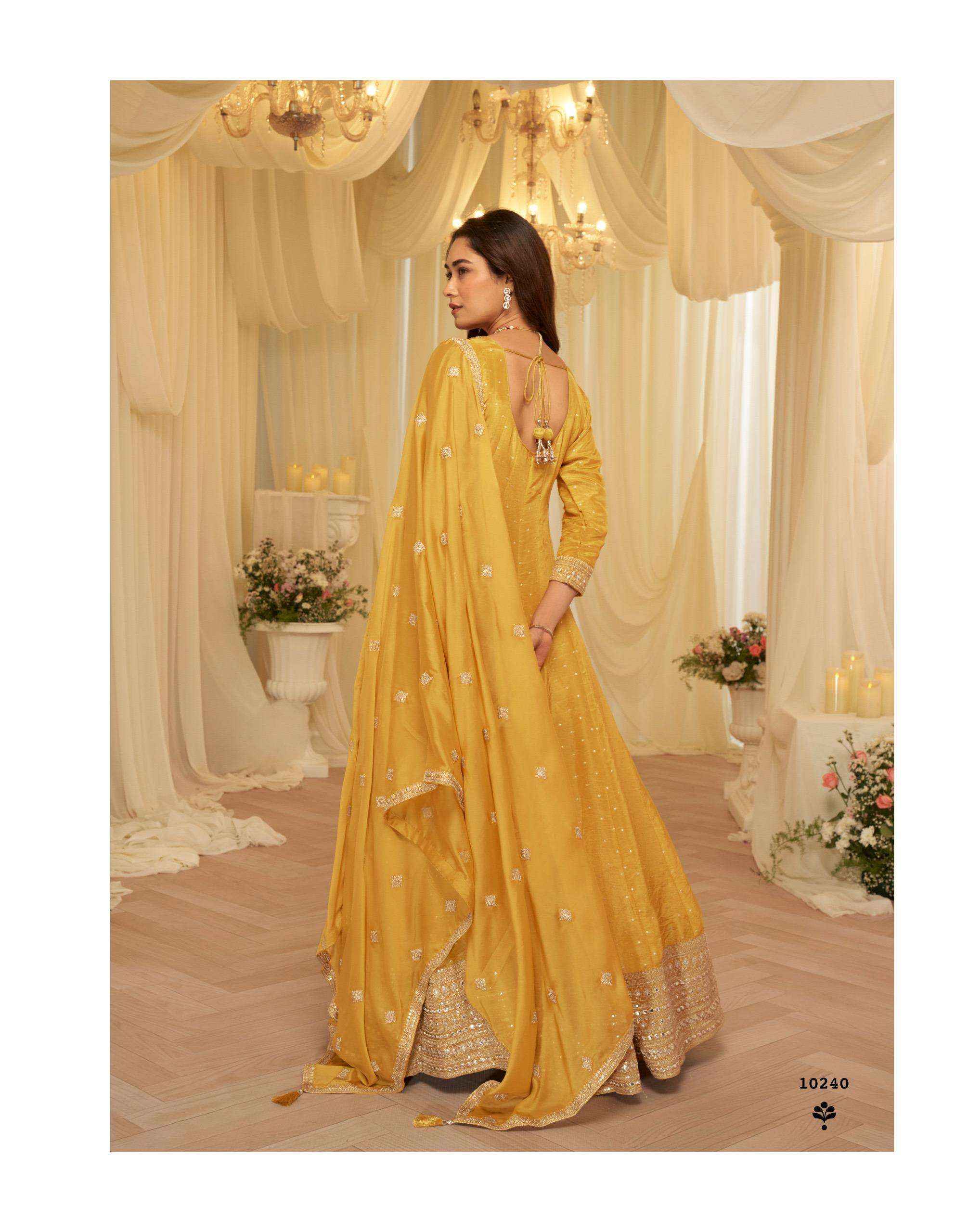 Sayuri Aaradhna 10238 To 10240 Designer Partywear Gown Wholesale Rate ( 3 Pcs Catalog )