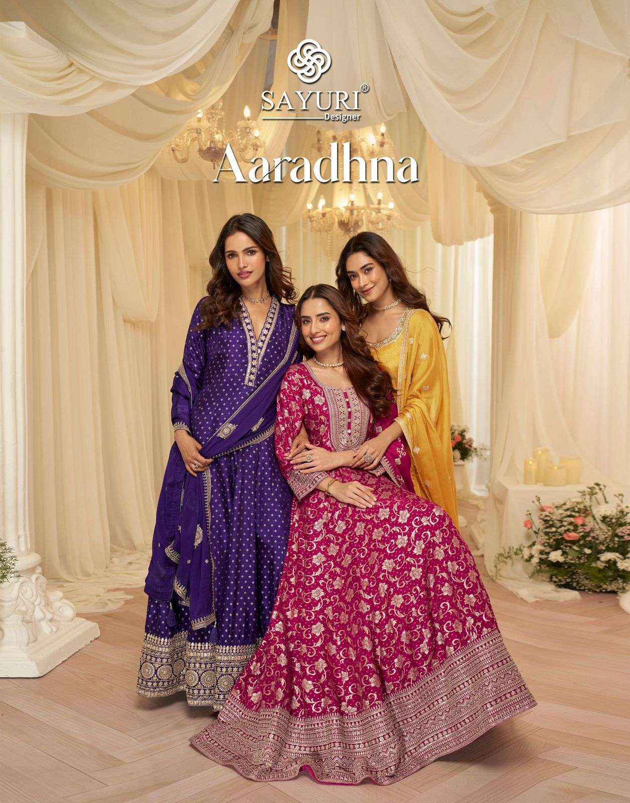 Sayuri Aaradhna 10238 To 10240 Designer Partywear Gown Wholesale Rate ( 3 Pcs Catalog )