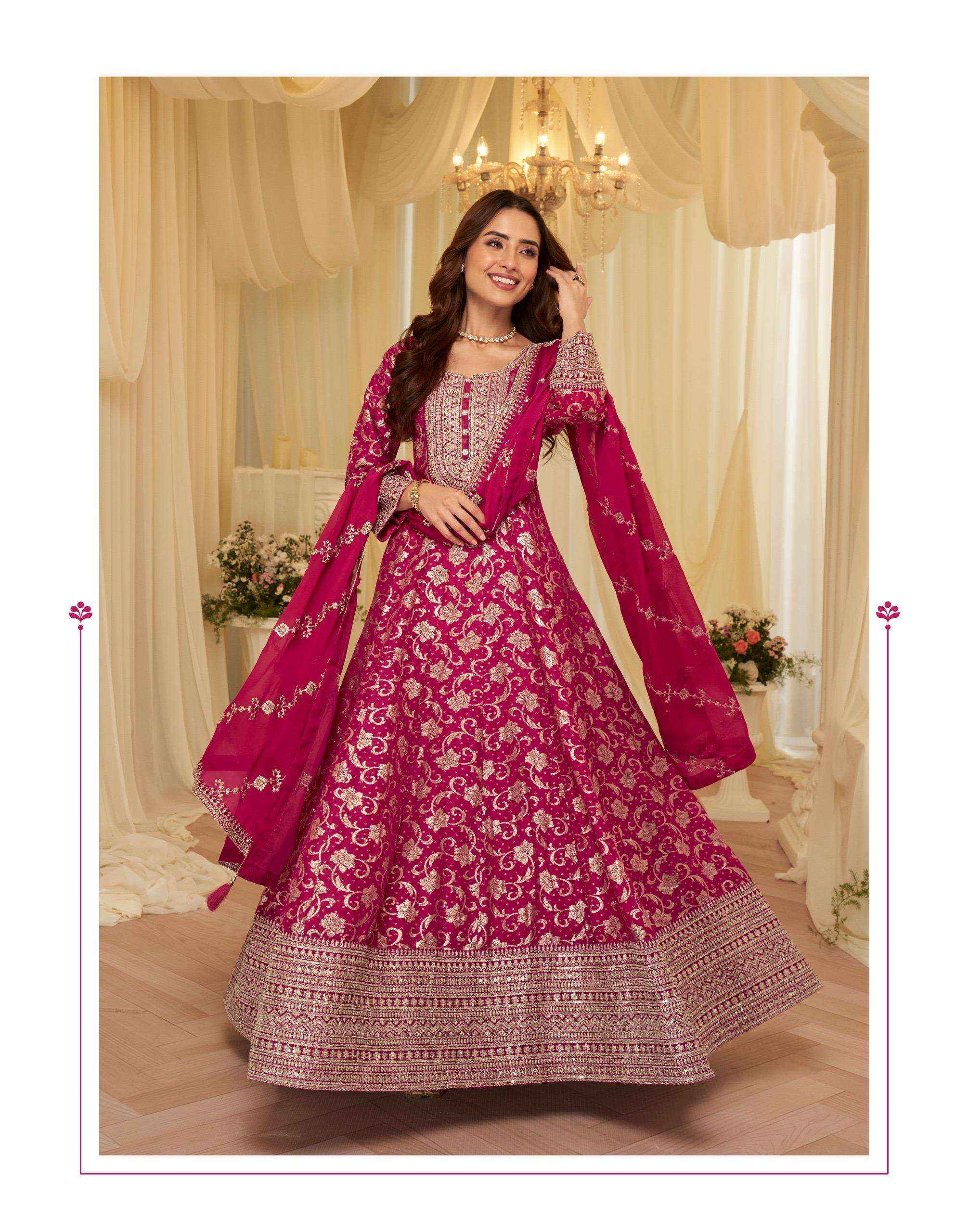 Sayuri Aaradhna 10238 To 10240 Designer Partywear Gown Wholesale Rate ( 3 Pcs Catalog )