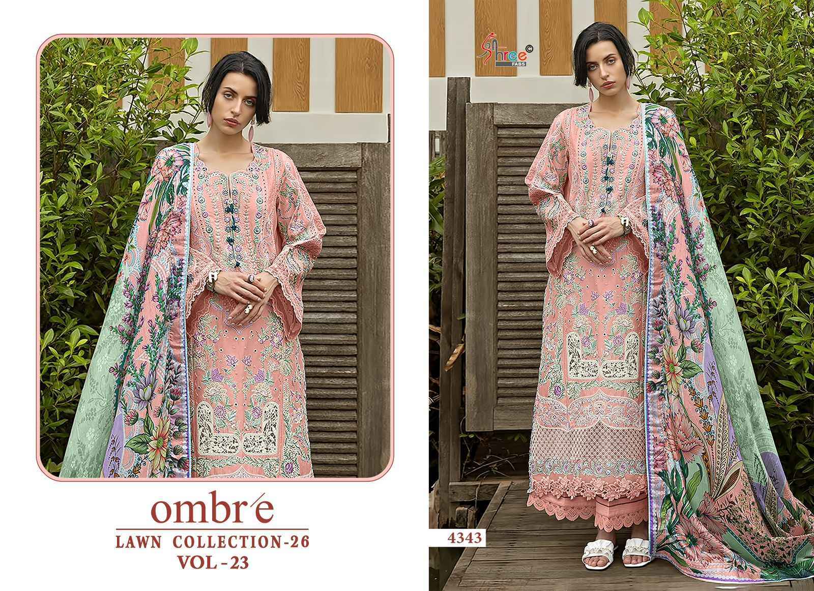 Shree Fabs Ombre Lawn Collection 26 Vol 23 Cotton Salwar Kameez Wholesale Rate ( 6 Pcs Catalog )