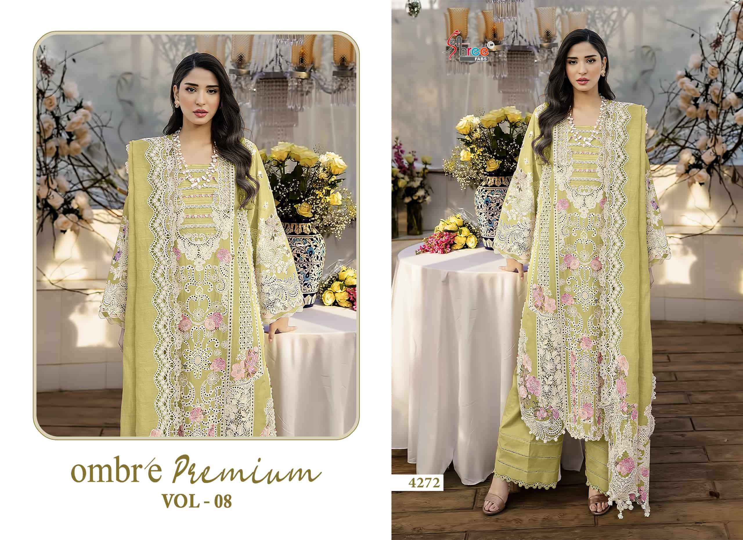 Shree Fabs Ombre Premium Vol 8 Pure Cotton Pakistani suits Wholesale Price