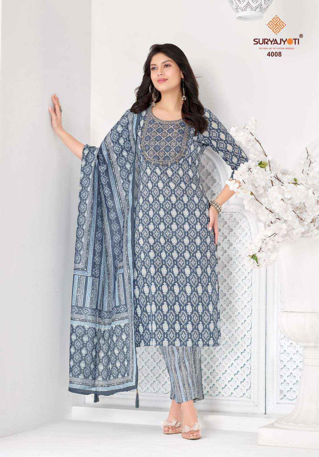 Suryajyoti Kritika Advance Vol 4 Rayon Dress Material Wholesale Price ( 8 Pcs Catalogue )