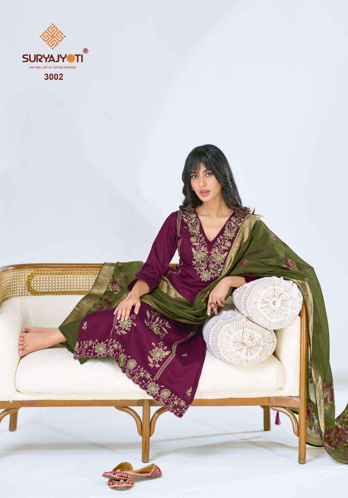 Suryajyoti Pasoori Vol 3 Pure Jam Satin Ladies Salwar Kameez Wholesale Rate ( 6 Pcs Catalog )